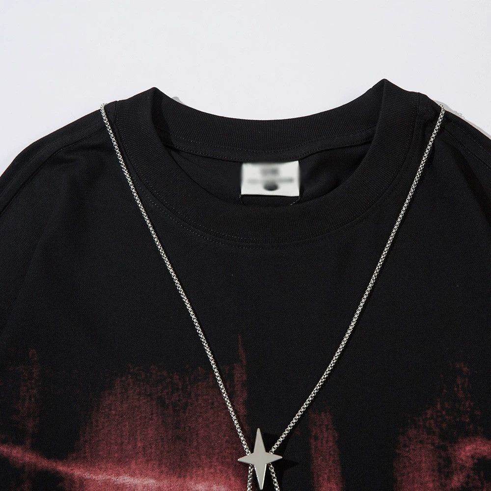 Vintage American chain men's trendy pattern long-sleeved T-shirt Size US M / EU 48-50 / 2 - 3 Thumbnail