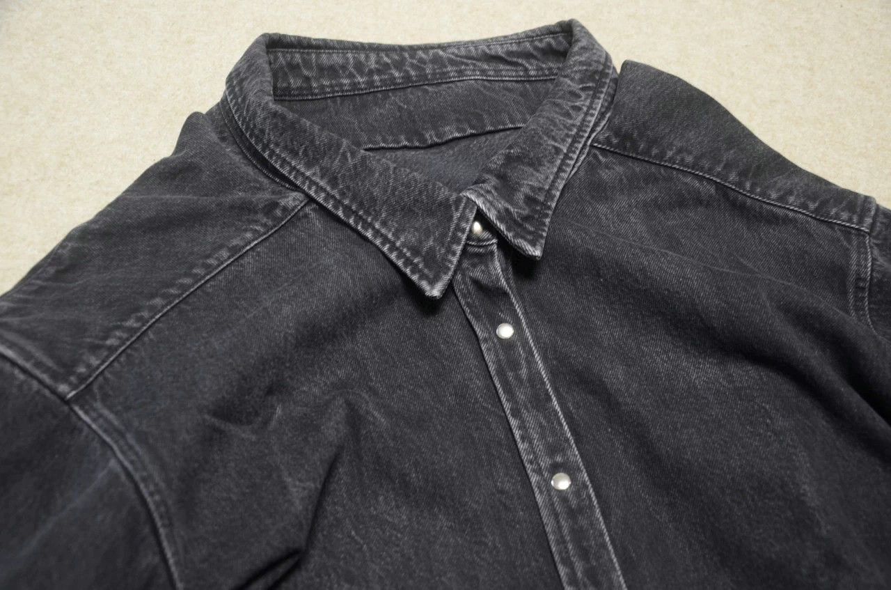 Balenciaga Balenciaga Black Washed Denim Oversized Unisex Jacket Size XS / US 0-2 / IT 36-38 - 3 Thumbnail