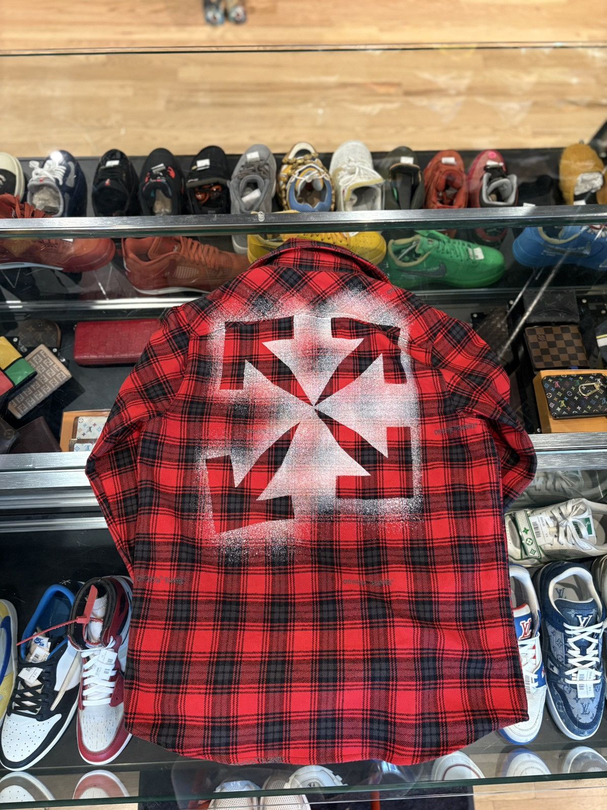 Off-White Off-White Flannel Red Size Medium Size US M / EU 48-50 / 2 - 3 Thumbnail