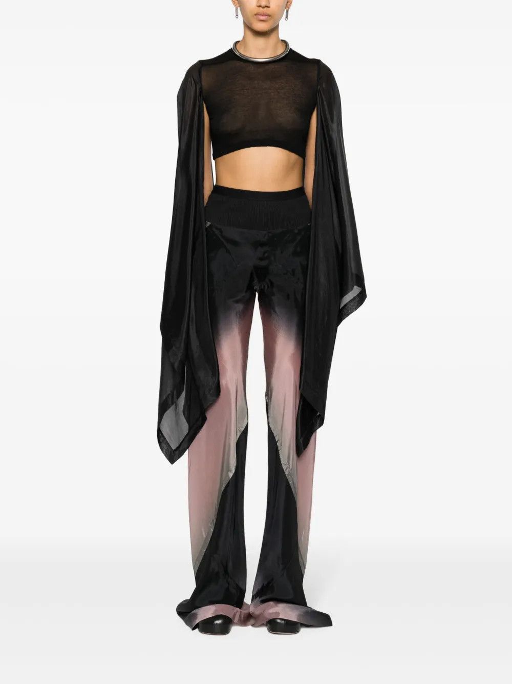 Rick Owens o1y0126 Crop Top in Black Size M / US 6-8 / IT 42-44 - 5 Thumbnail