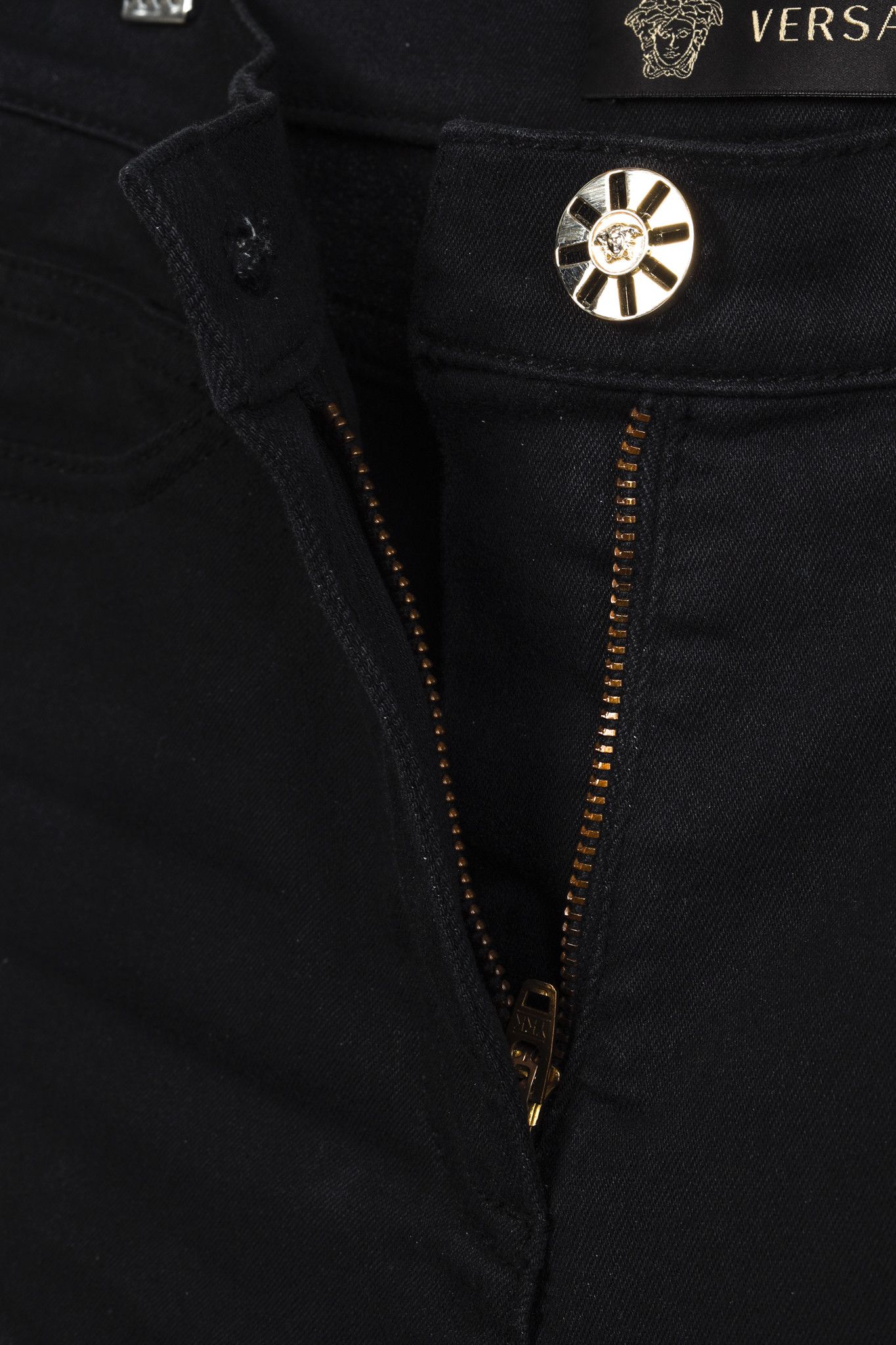 Versace Versace Medusa Black Skinny Jeans Size 24" / US 00 / IT 34 - 11 Thumbnail