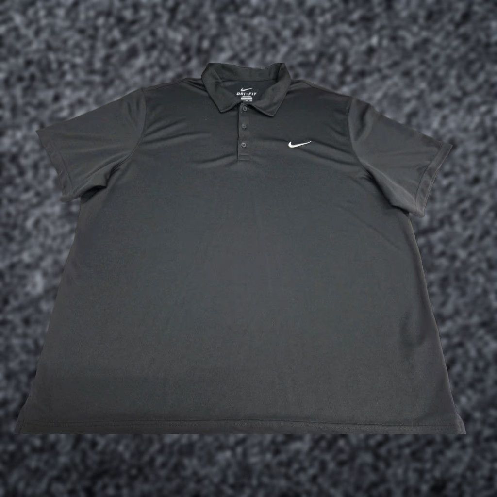 Nike Nike Dri-FIT Mens Short Sleeve Black Polo Shirt Embroidered Size 2XL Polo Casual Activewear Golf Tennis Walking 2XL Mens Nike Dri-FIT Size US XXL / EU 58 / 5 - 1 Thumbnail