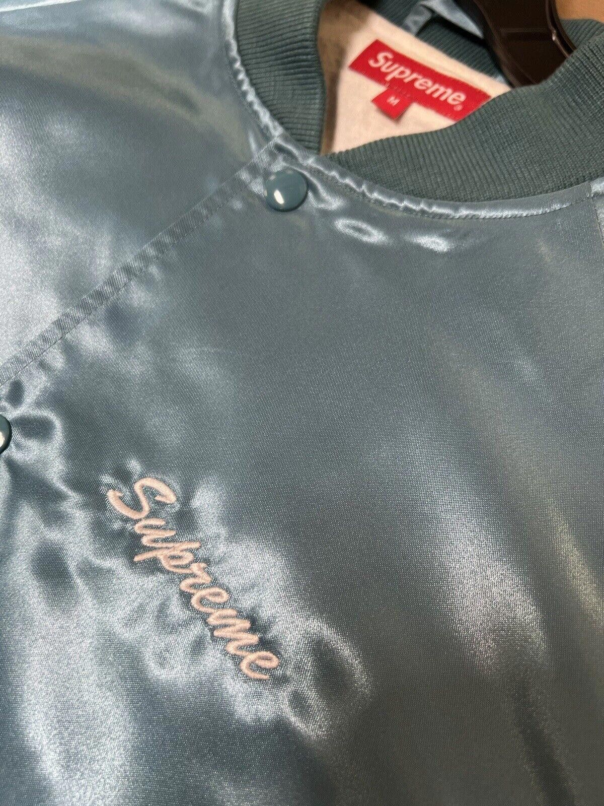 Supreme SS16 SUPREME X BETTY BOOP SATIN CLUB JACKET LIGHT BLUE Size US M / EU 48-50 / 2 - 5 Thumbnail