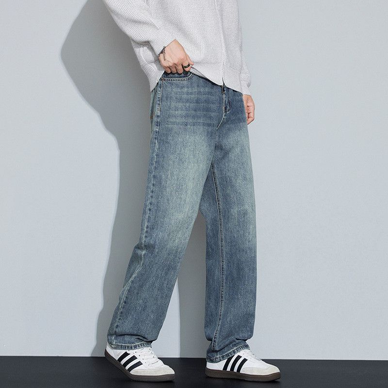 Japanese Brand American retro washed street style men's whiskered jeans Size US 32 / EU 48 - 4 Thumbnail