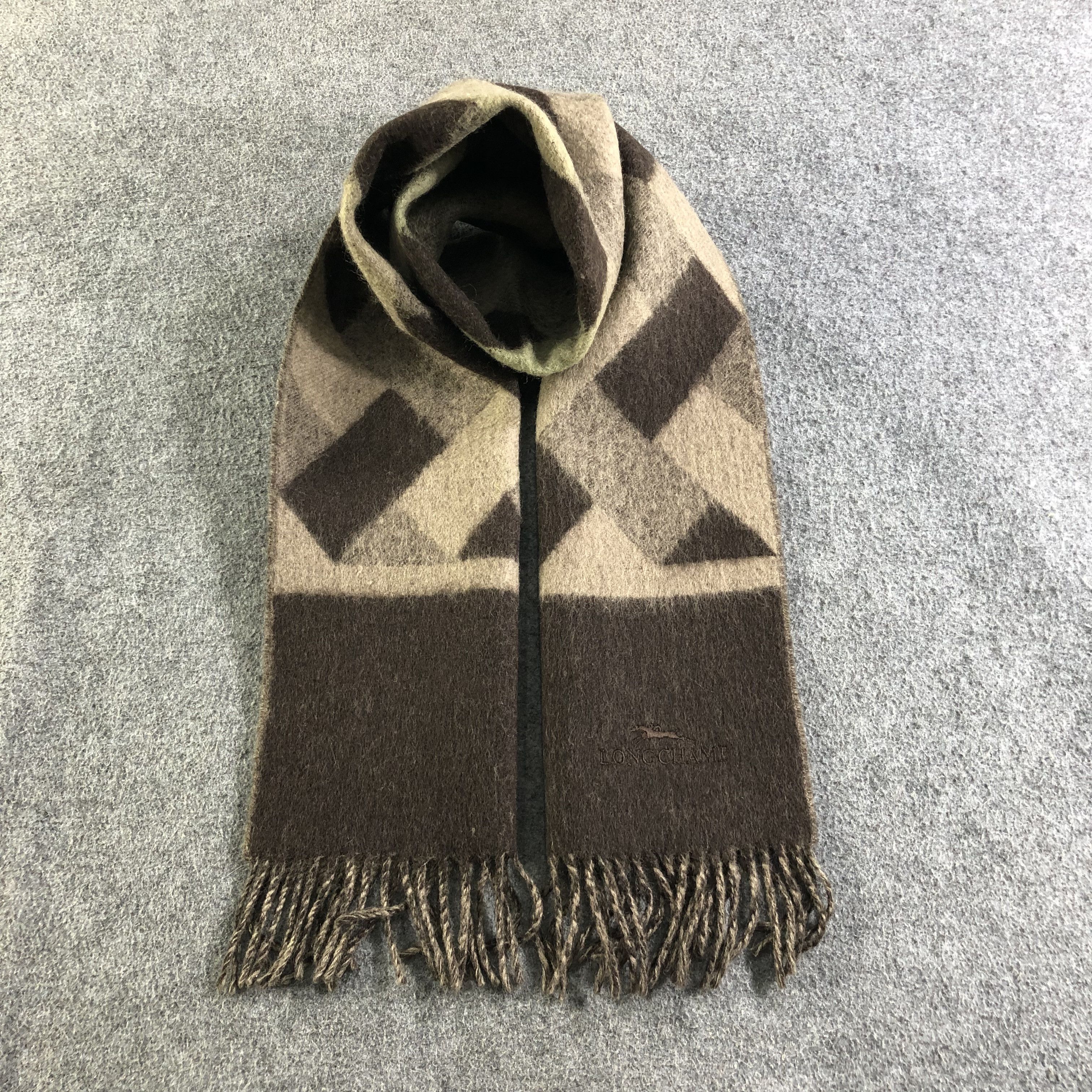 Longchamp Longchamp Wool Scarf Muffler V1971 Size ONE SIZE - 1 Thumbnail