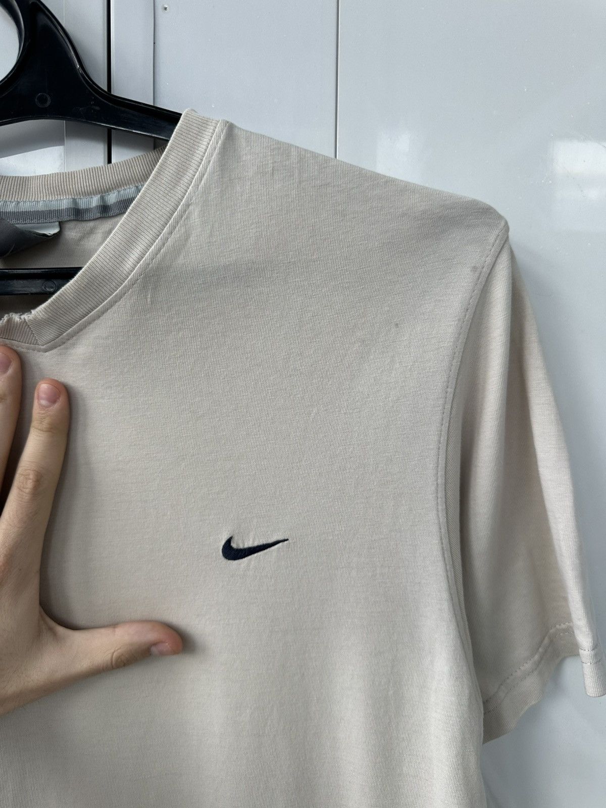 Nike Vintage Beige Nike T-shirt Logo Size US M / EU 48-50 / 2 - 9 Thumbnail