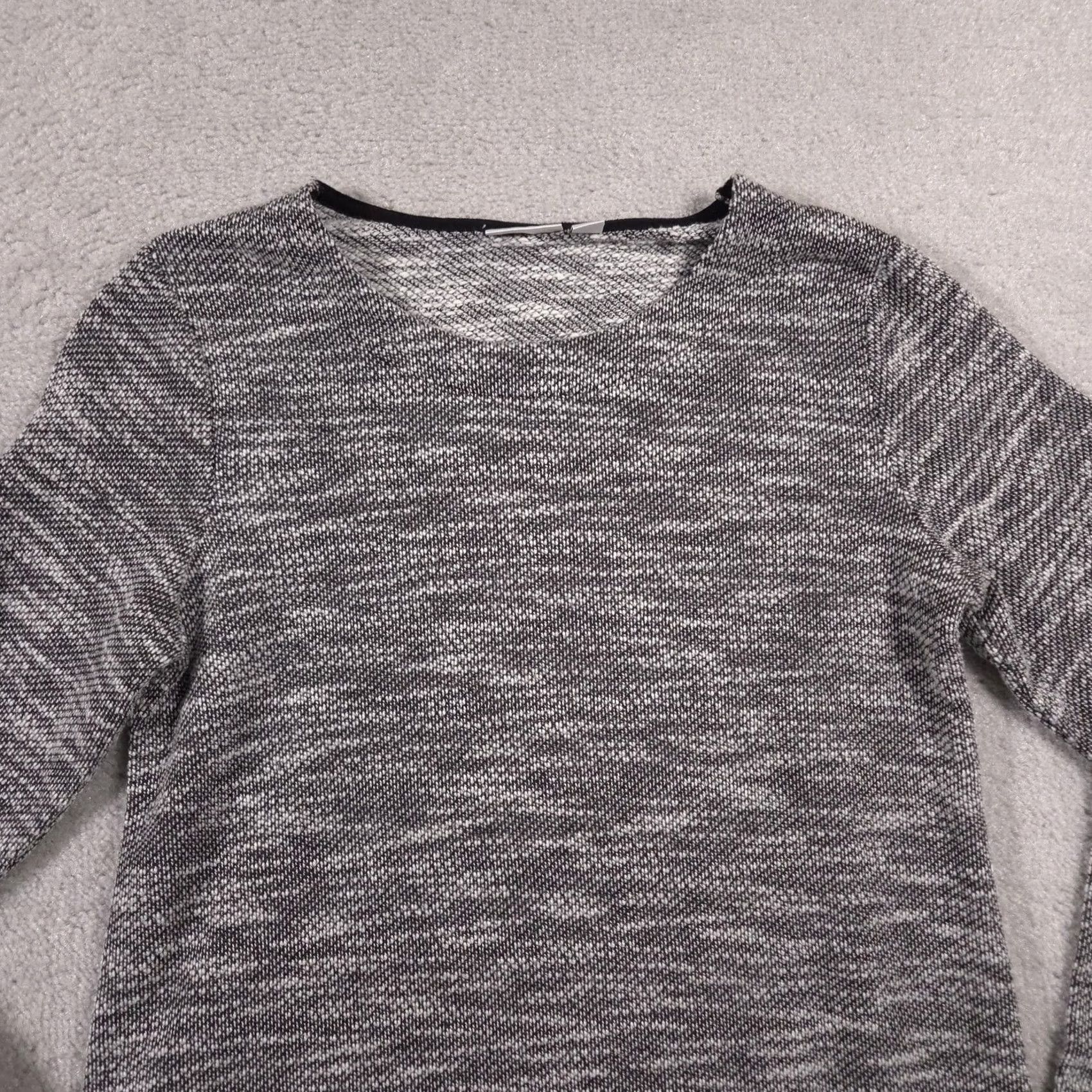 Croft & Barrow Croft & Barrow Sweater Womens Medium Gray Knit Pullover Long Sleeve Cotton Blend Size M / US 6-8 / IT 42-44 - 3 Thumbnail