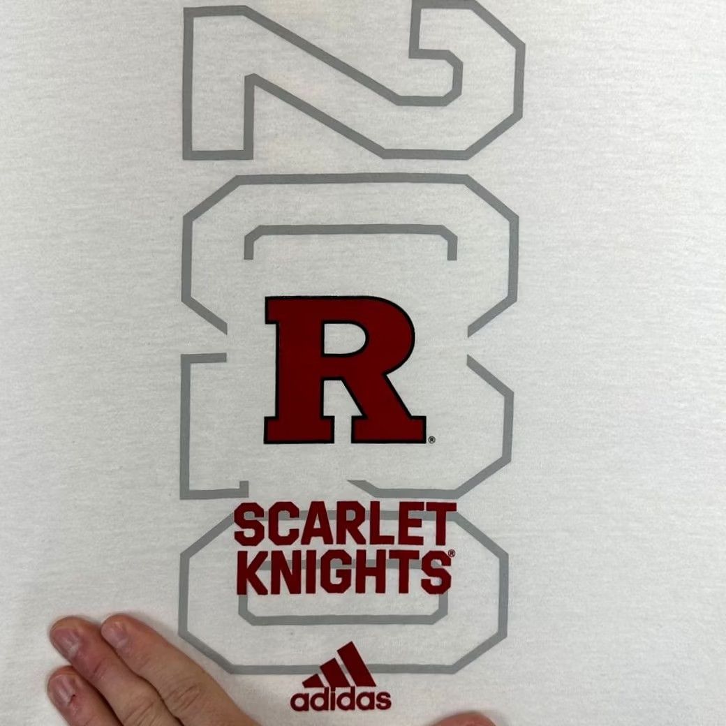Adidas Rutgers Scarlett Knights Shirt Adult 2XL White Adidas T-Shirt Mens Amplifier Tee Shirt Crew Neck Short Sleeve Size US XXL / EU 58 / 5 - 5 Thumbnail