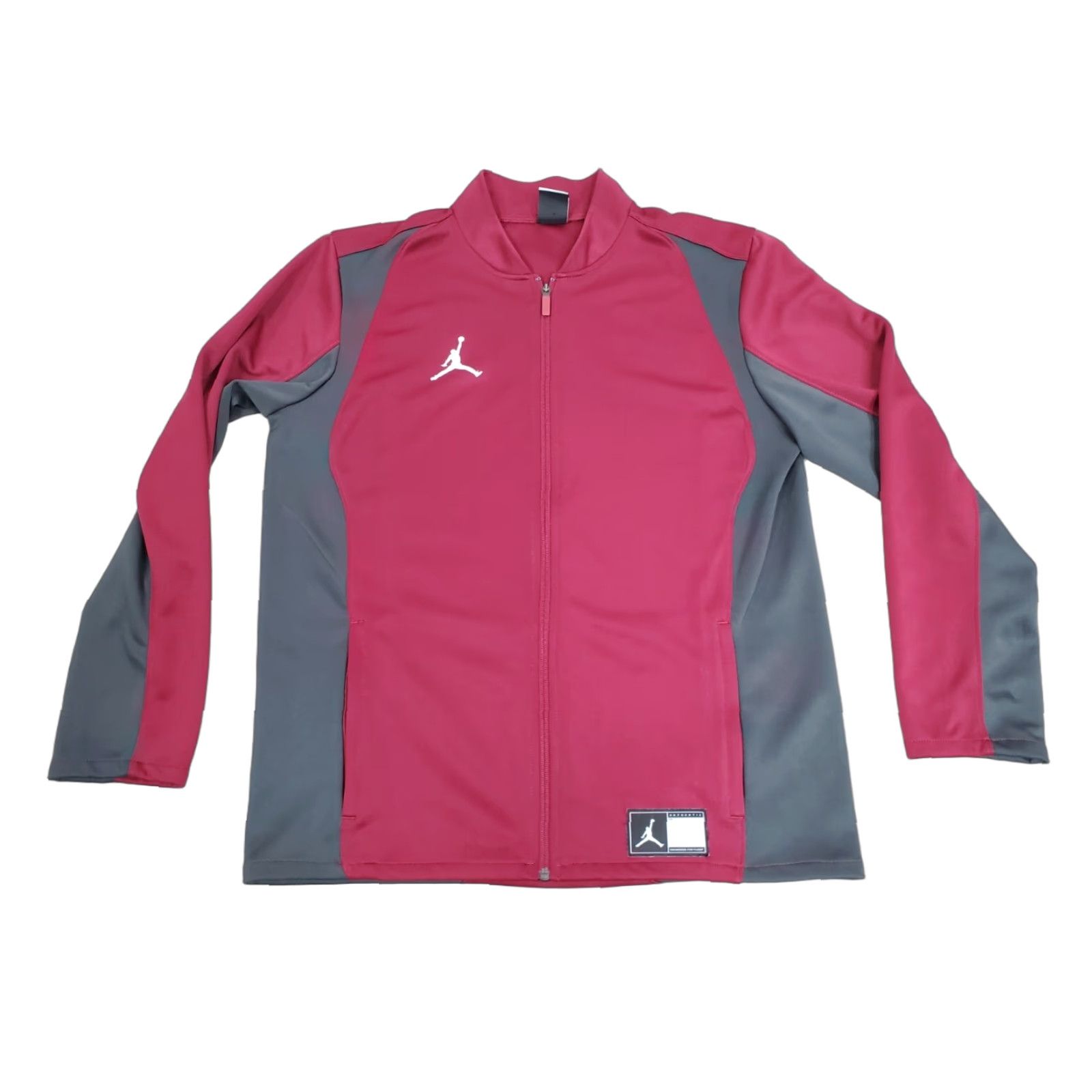 Jordan Brand Jordan Jacket Mens L Red Nike Air Dri Fit Jumpman 924707-610 Anthracite Gray Pocket Zip Regular Jacket Men Size US L / EU 52-54 / 3 - 1 Thumbnail