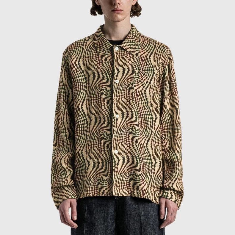 Other Our Legacy Our Legacy Linen Shirt Patterned Design-2507 Size US L / EU 52-54 / 3 - 5 Thumbnail