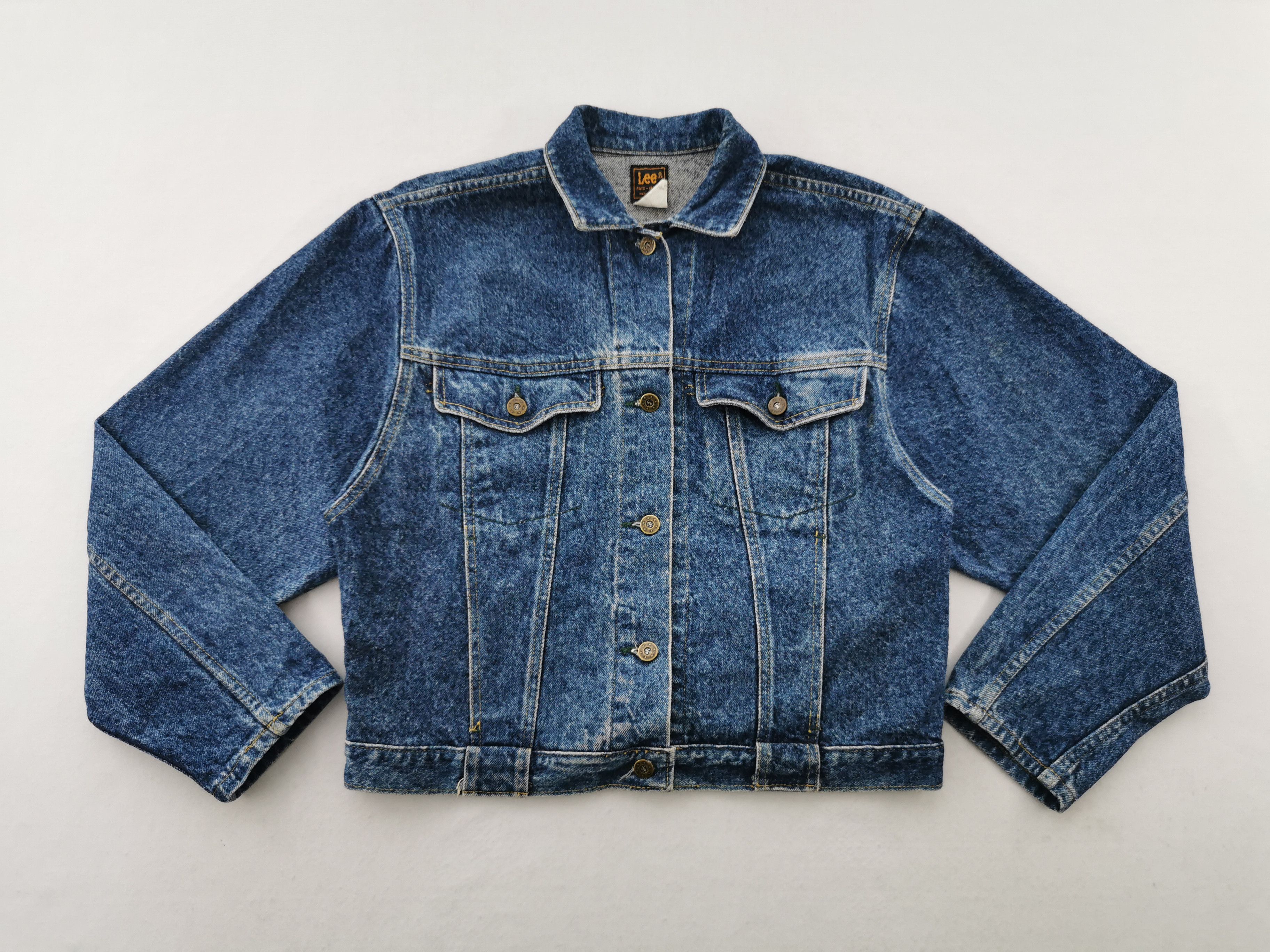 Lee Vintage 80s Lee Denim Jacket Made In USA Size US S / EU 44-46 / 1 - 3 Thumbnail