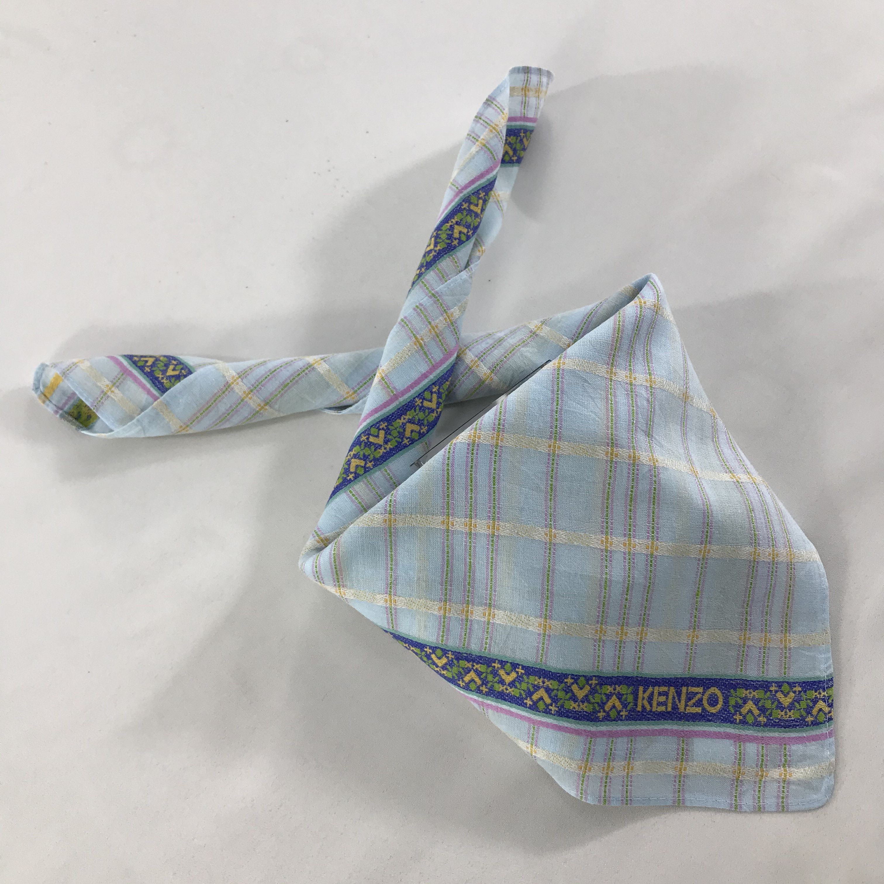Kenzo × Vintage Kenzo Bandana / Handkerchief / Neckerchief - S1409 Size ONE SIZE - 4 Thumbnail
