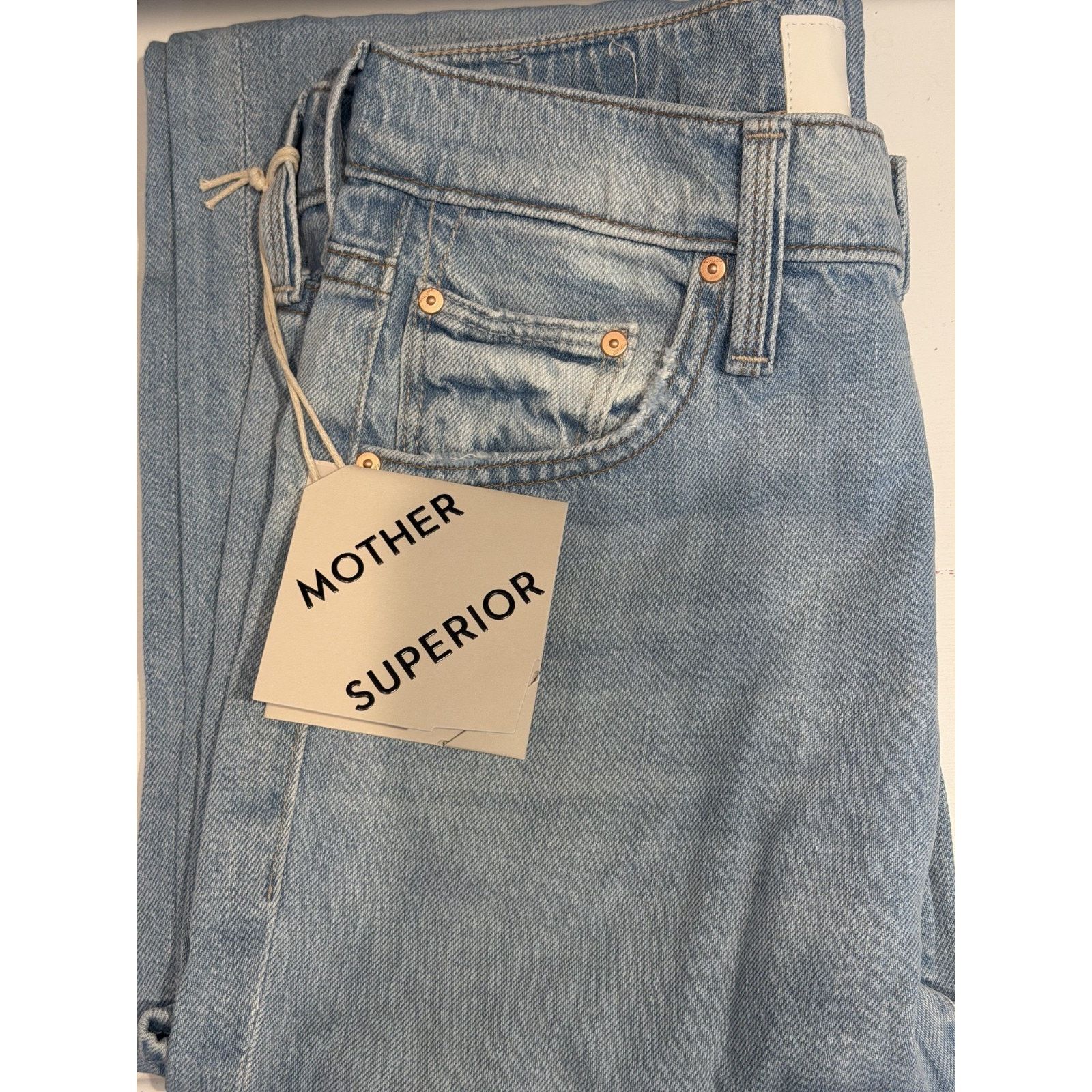 MOTHER Mother Superior The Rambler Zip Flood Jeans Ripped Off - 24 Size 24" / US 00 / IT 34 - 7 Thumbnail