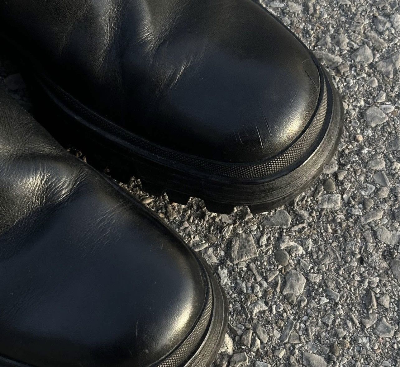 Prada Prada Brixxen Black Leather Chelsea Boots Size US 9 / EU 42 - 5 Thumbnail