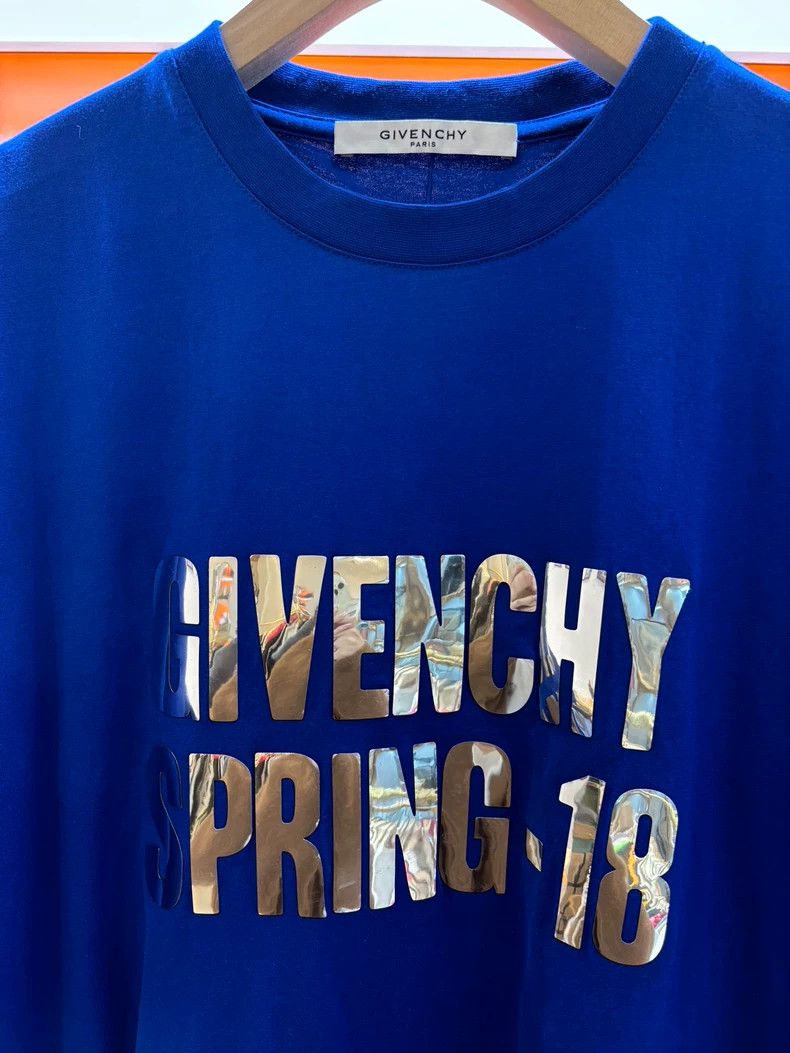 Givenchy Givenchy Blue Glitter Letter Logo Short Sleeve Size US S / EU 44-46 / 1 - 2 Thumbnail