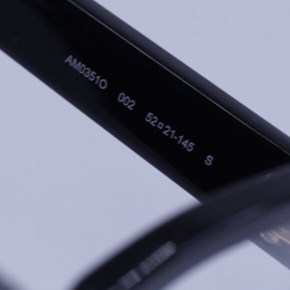 Alexander McQueen Alexander McQueen AM0351O 002 Eyeglasses Black 52mm Square Size ONE SIZE - 9 Thumbnail
