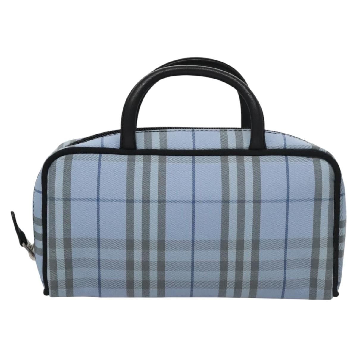 Burberry Nova Check Blue Synthetic Handbag (Pre-Owned) Size ONE SIZE - 1 Thumbnail