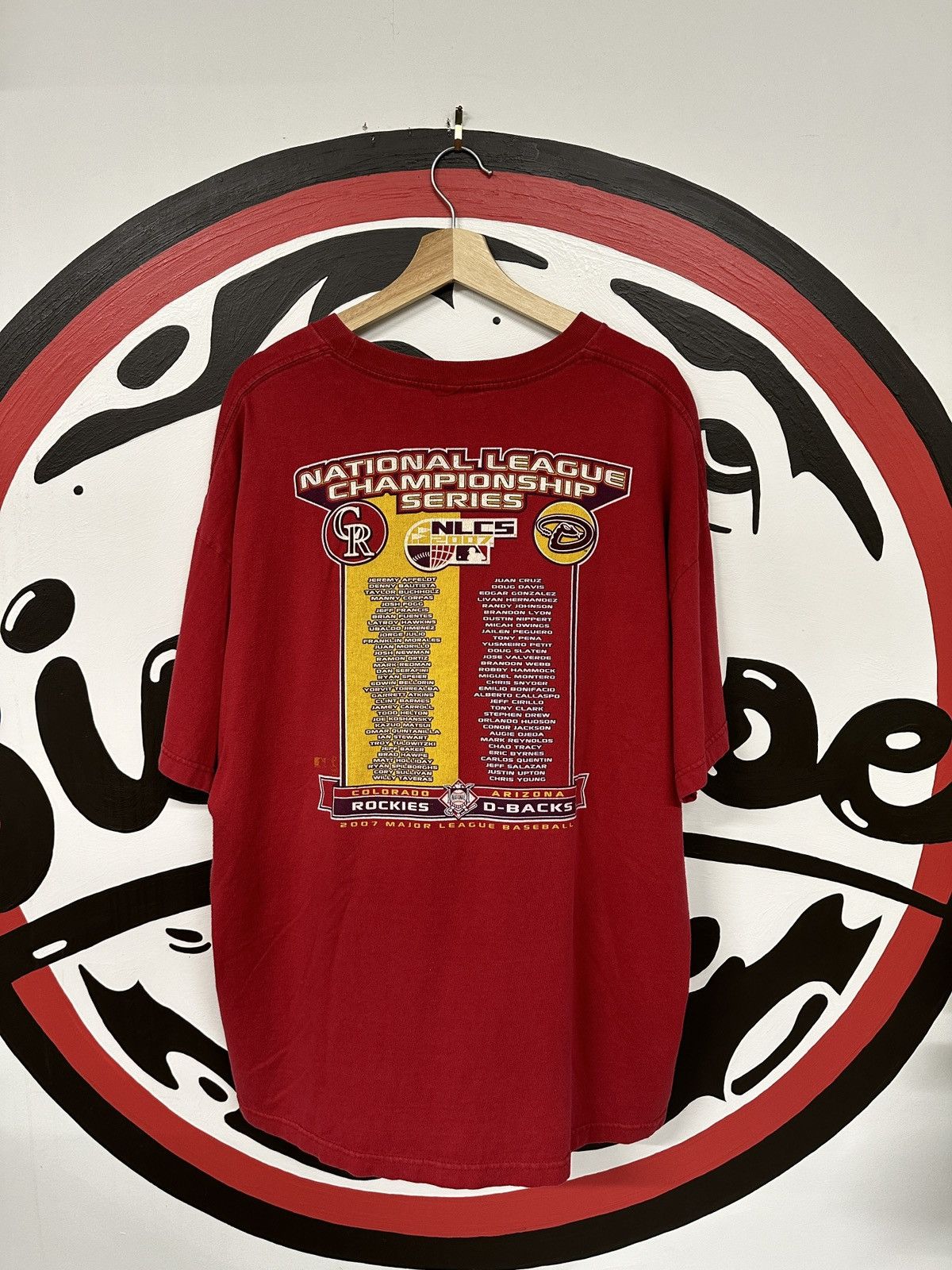 MLB × Vintage Vintage Majestic 2007 NLCS Diamondbacks vs Rockies Tee Size US XXL / EU 58 / 5 - 4 Thumbnail