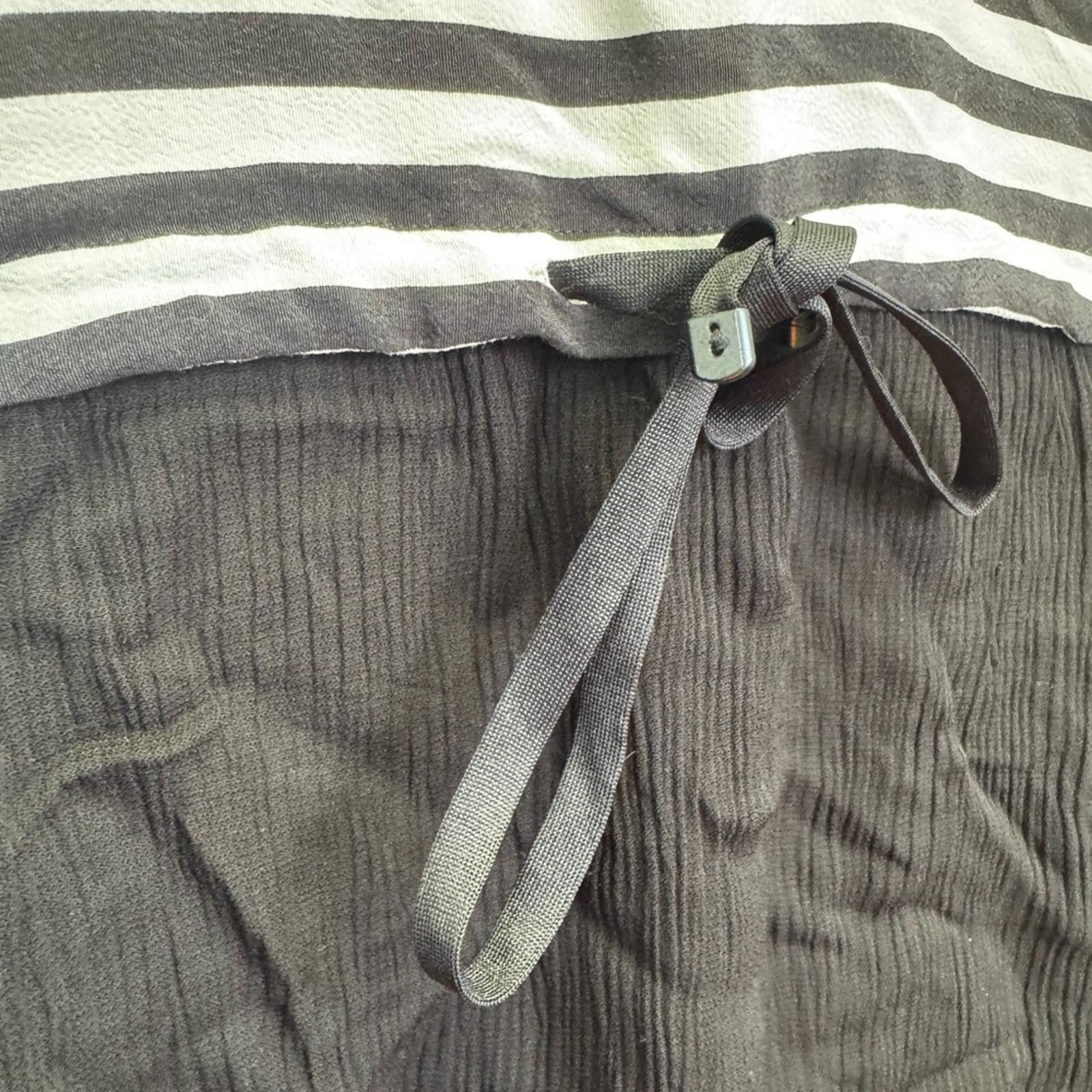 Designer Cop.Copine Striped Top - Black, White, Light Blue Size M / US 6-8 / IT 42-44 - 6 Thumbnail