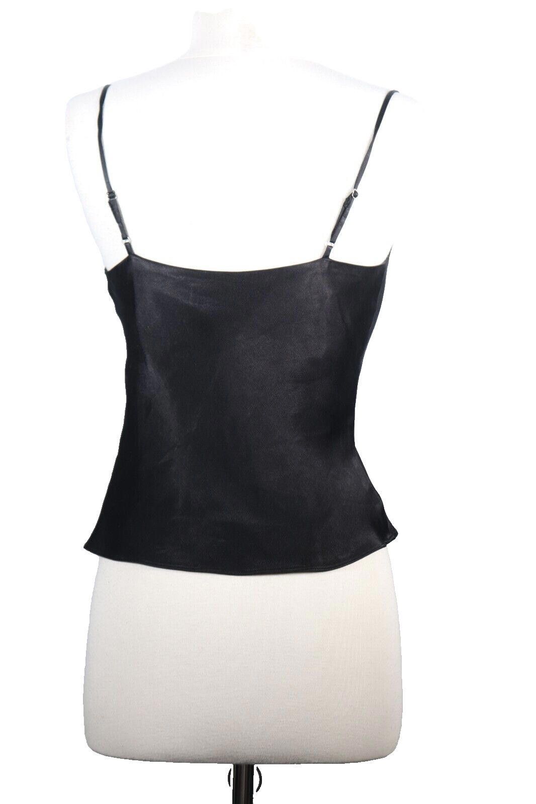 Designer Wilfred Women XS Black Cowl Neck Camisole Satin Tank Top Size XS / US 0-2 / IT 36-38 - 10 Thumbnail