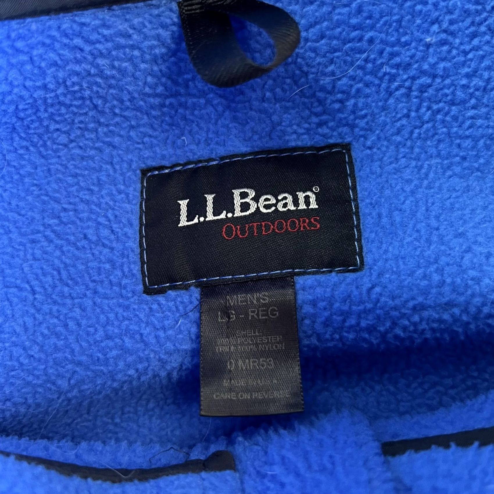 Vintage VINTAGE LL Bean Jacket Mens Large Blue Fleece All Conditions Full Zip Hiking Size US L / EU 52-54 / 3 - 5 Thumbnail