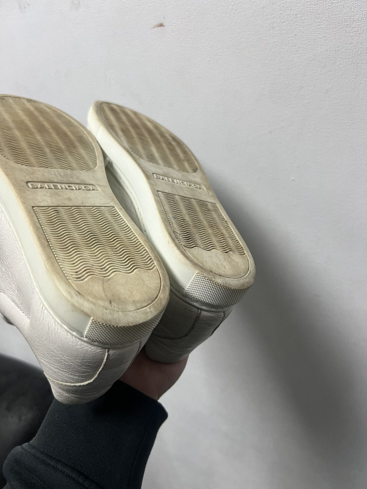 Balenciaga Balenciaga Arena Low Top Sneaker White Leather Size US 7.5 / EU 40-41 - 20 Thumbnail