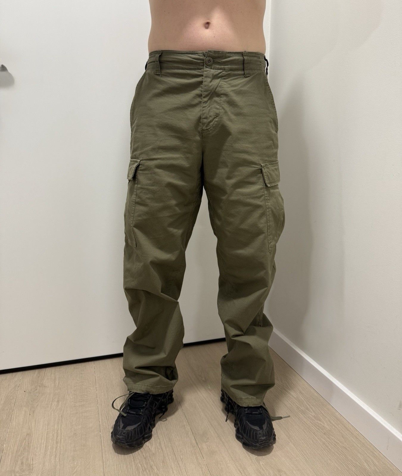 Nike Nike SB Mens Cargo Military Army Pants Skateboard Baggy Size US 30 / EU 46 - 2 Thumbnail