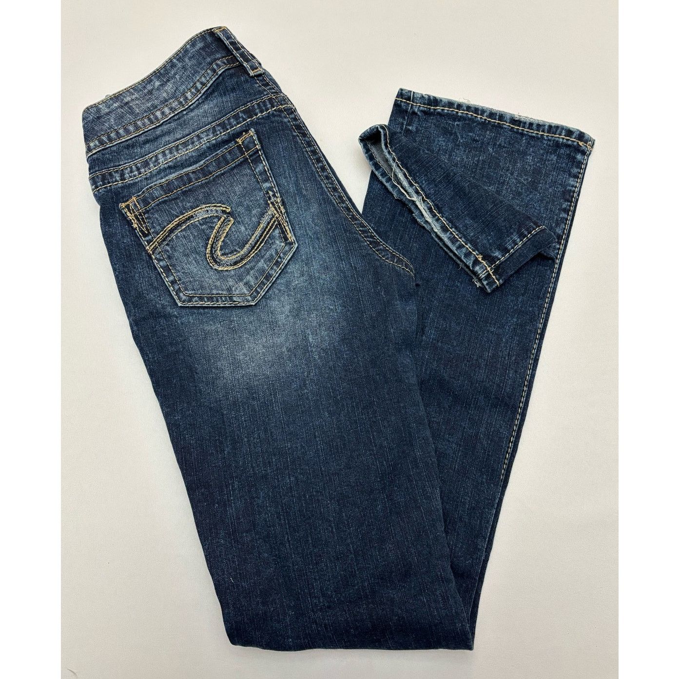 Silver Jeans Co. SILVER JEANS 28 x33 Womens Suki Curvy-Fit Slim Bootcut Jeans Size 28" / US 6 / IT 42 - 2 Thumbnail