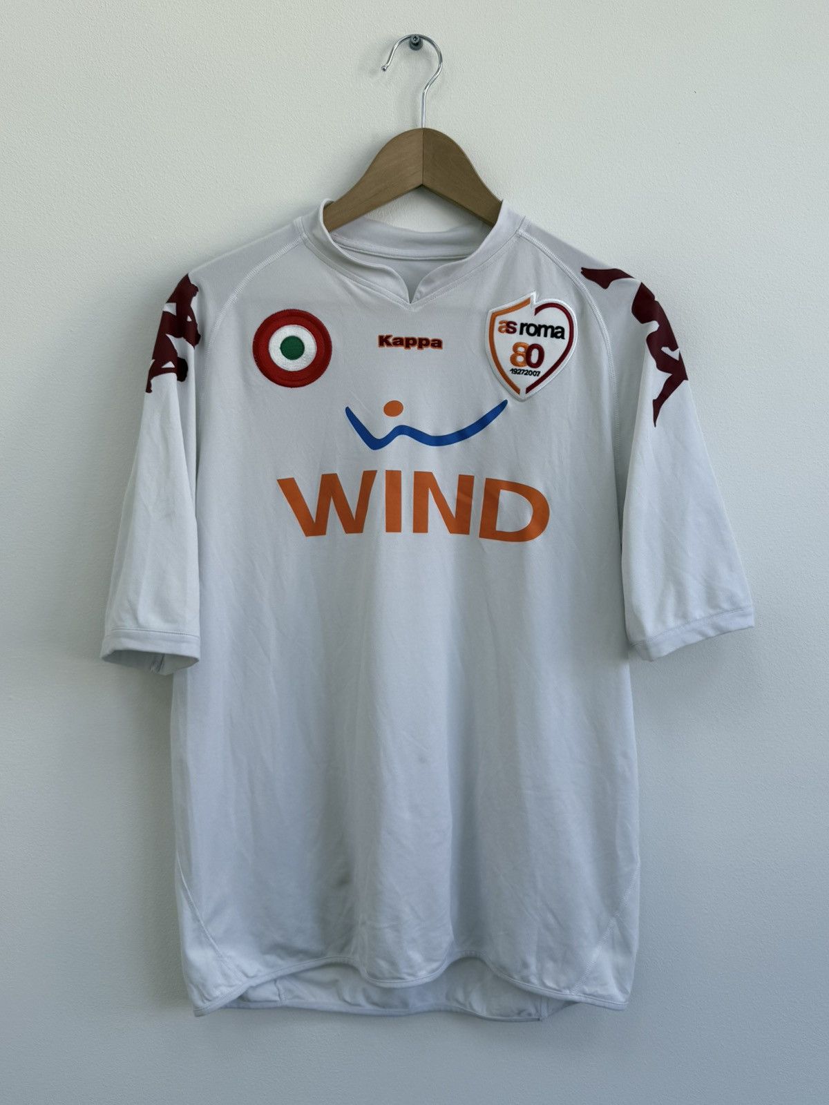 Kappa AS Roma Away 2007/08 Football Shirt Soccer Jersey Blockcore Size US XXL / EU 58 / 5 - 1 Thumbnail