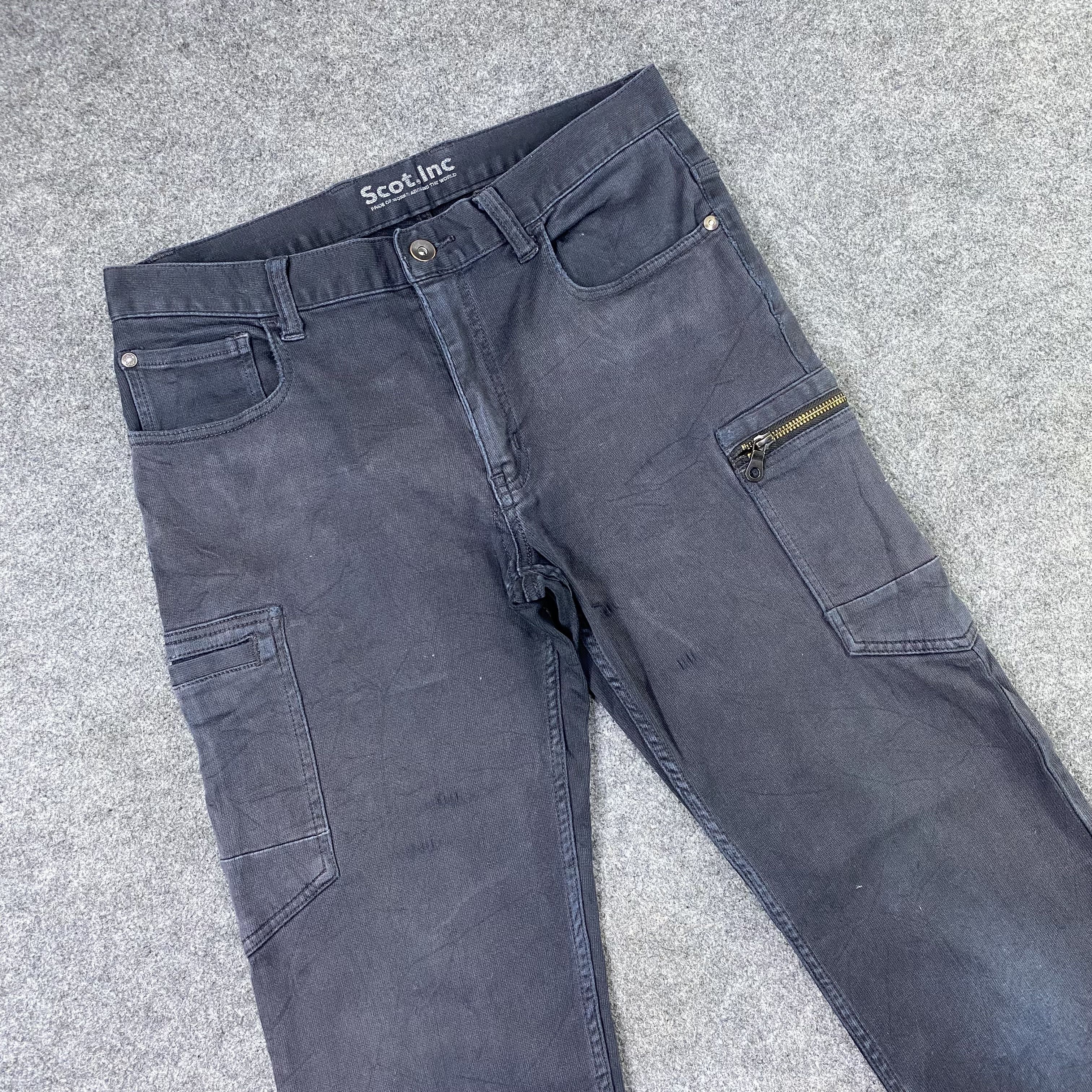 Denime × Japanese Brand Scot Inc Double Pocket Style Cargo Pants-C033 Size US 31 - 3 Thumbnail