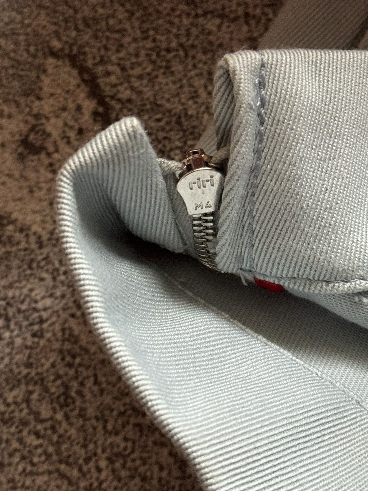 Prada × Vintage Prada 42 blue zip vintage sweat pant trouser chino zip jean Size 28" / US 6 / IT 42 - 10 Thumbnail