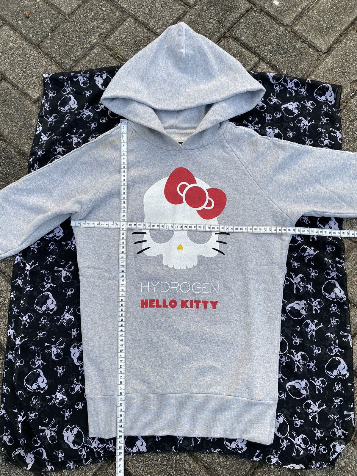 HYDROGEN HydrogenXSanrio Hello Kitty MadeInRomania Distressed Hoodie Size S / US 4 / IT 40 - 22 Thumbnail