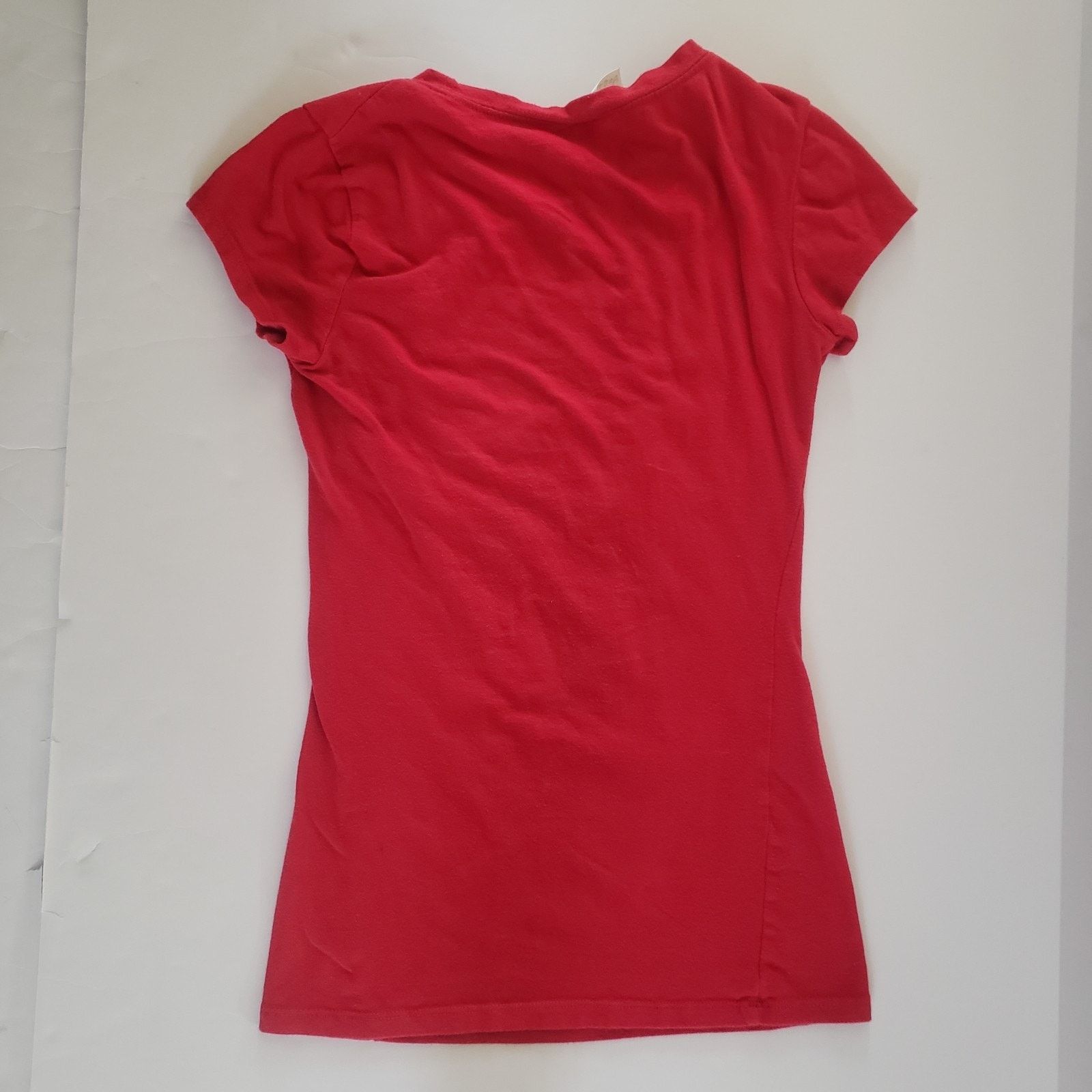 Reserved Reserved Stretch Red Women T-shirt Small #A19PJ Size S / US 4 / IT 40 - 3 Thumbnail