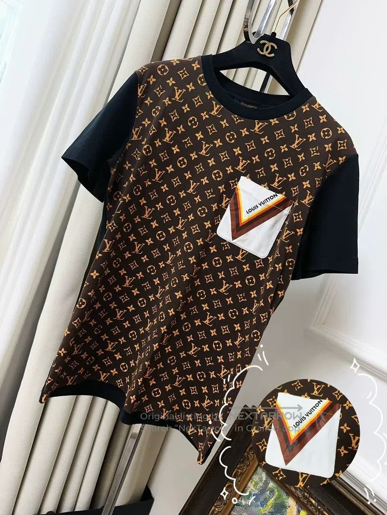 Louis Vuitton Louis Vuitton Brown black background with full print logo Size US M / EU 48-50 / 2 - 1 Thumbnail