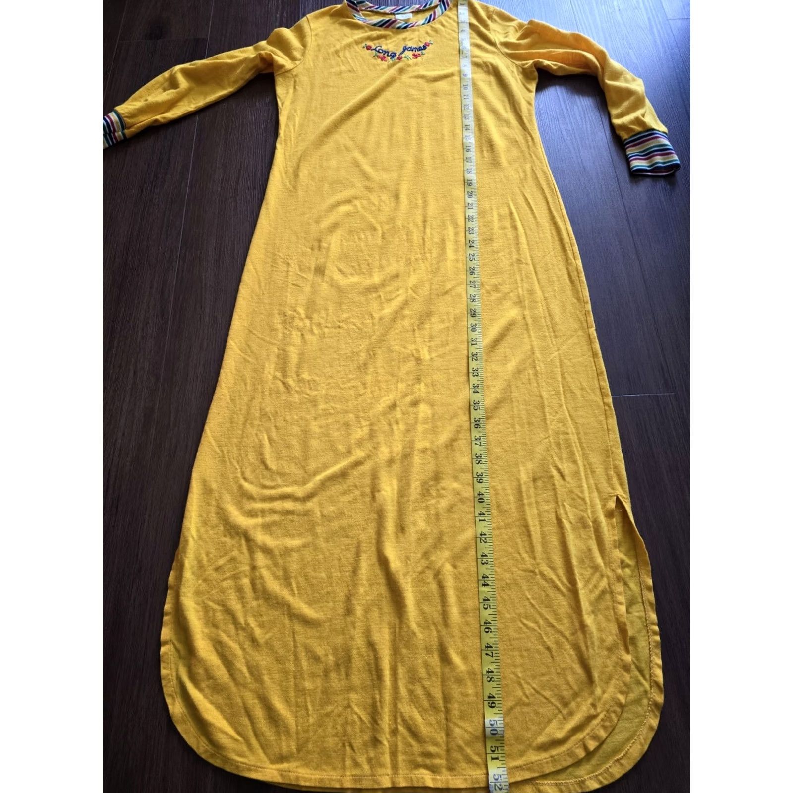 Vintage VINTAGE Yellow Long Nightgown Womens M Nighty 70s 80s J. C. Penney Cotton Blend Eveningwear Size ONE SIZE - 7 Thumbnail