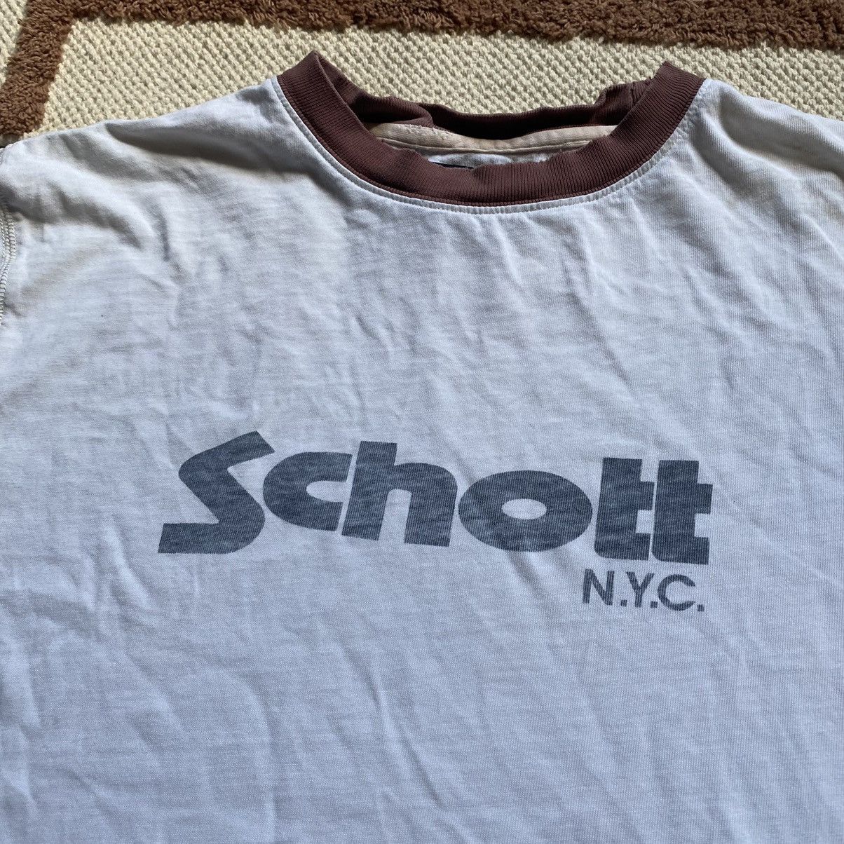Schott VINTAGE SCHOTT NYC 90s T SHIRT Size US L / EU 52-54 / 3 - 2 Thumbnail