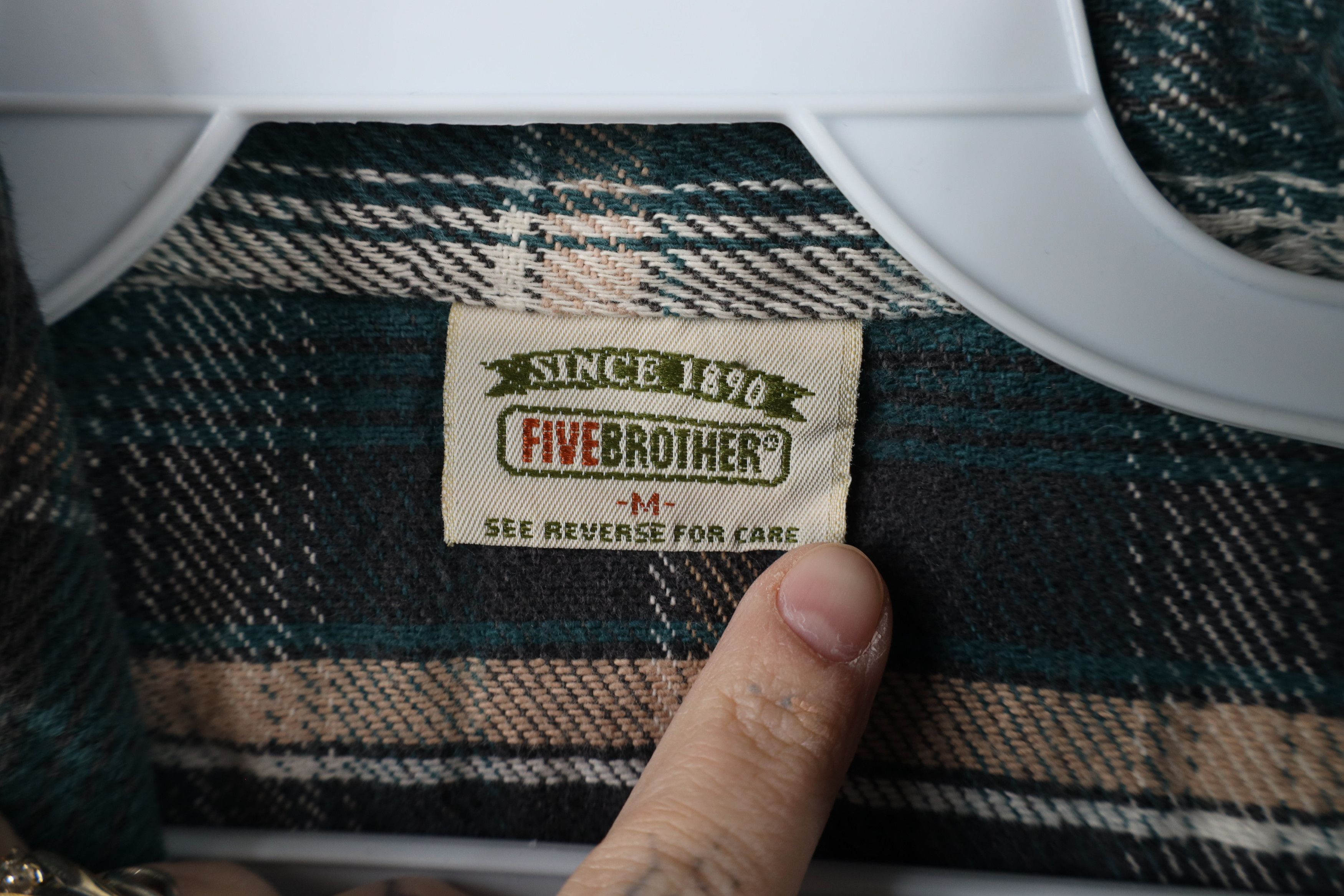 FiveBrother × Vintage Vintage 90s Five Brother Heavyweight Button Shirt USA Size US M / EU 48-50 / 2 - 8 Thumbnail