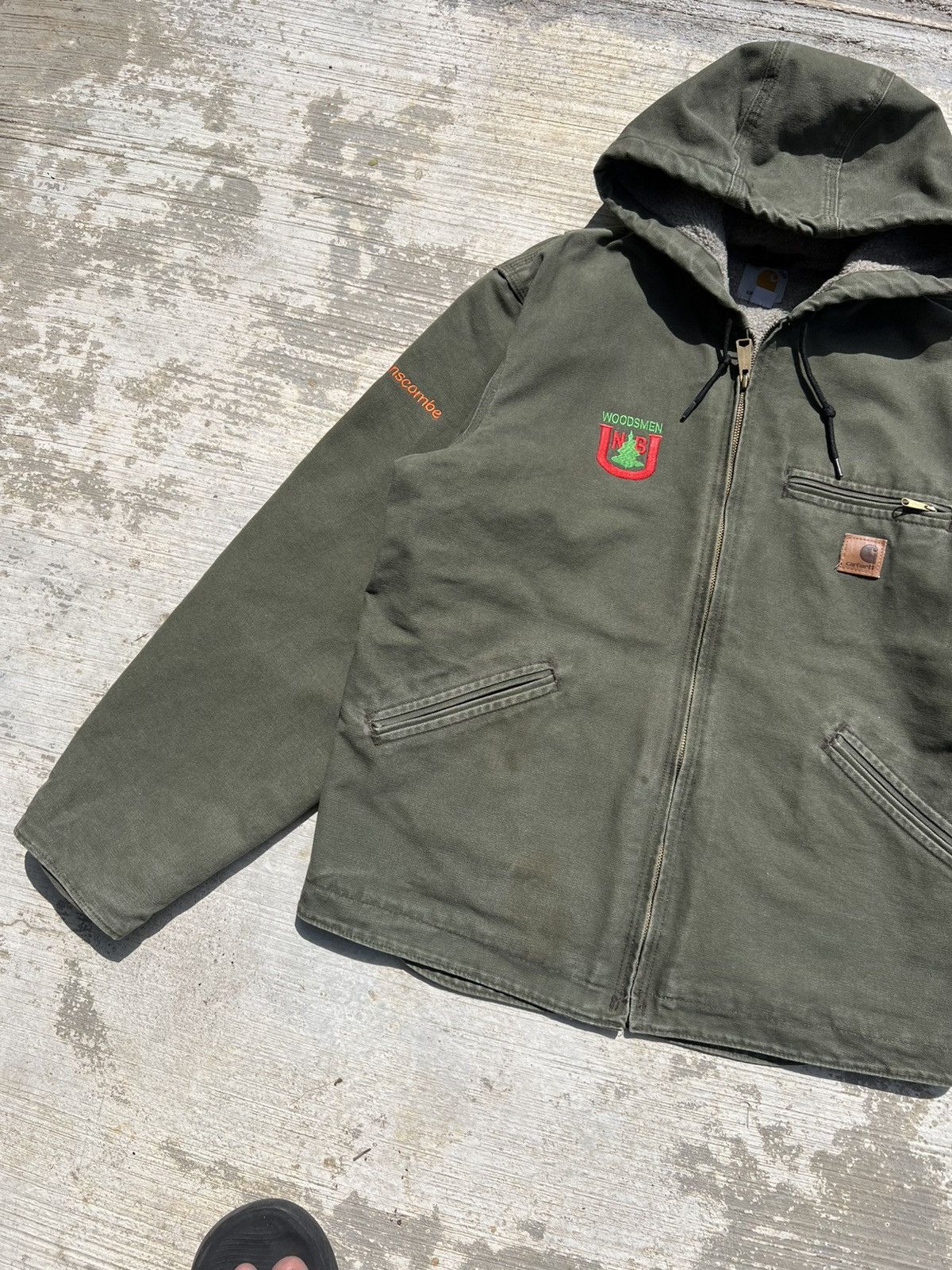 Carhartt × Vintage Vintage Carhartt Detroit Hoodies Army Jacket Size US M / EU 48-50 / 2 - 14 Thumbnail
