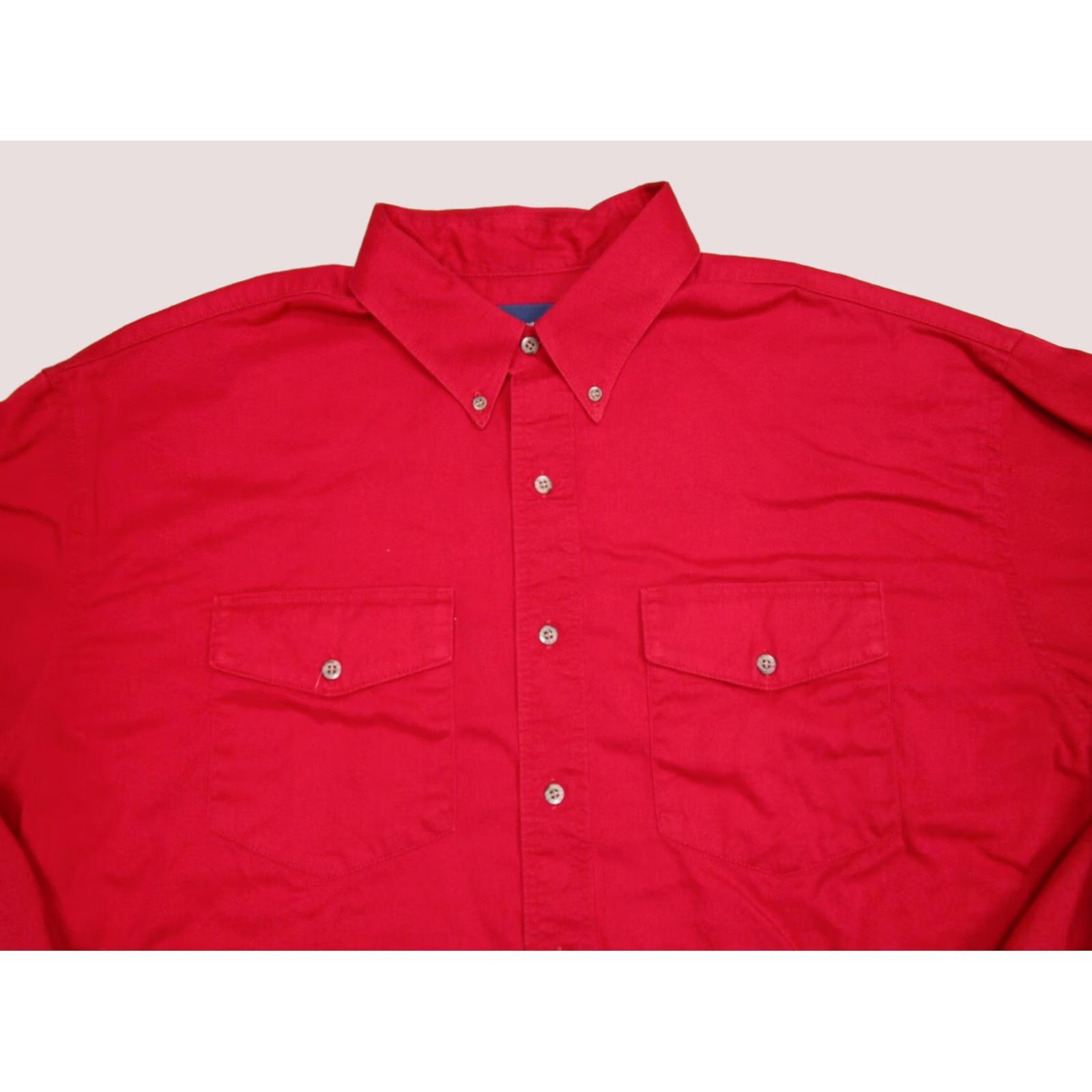 Wrangler VINTAGE Wrangler Shirt Men 2XLT Red Western USA Made 90s Rodeo Button-Up Long Sleeve Collared Shirt Size US XXL / EU 58 / 5 - 1 Thumbnail