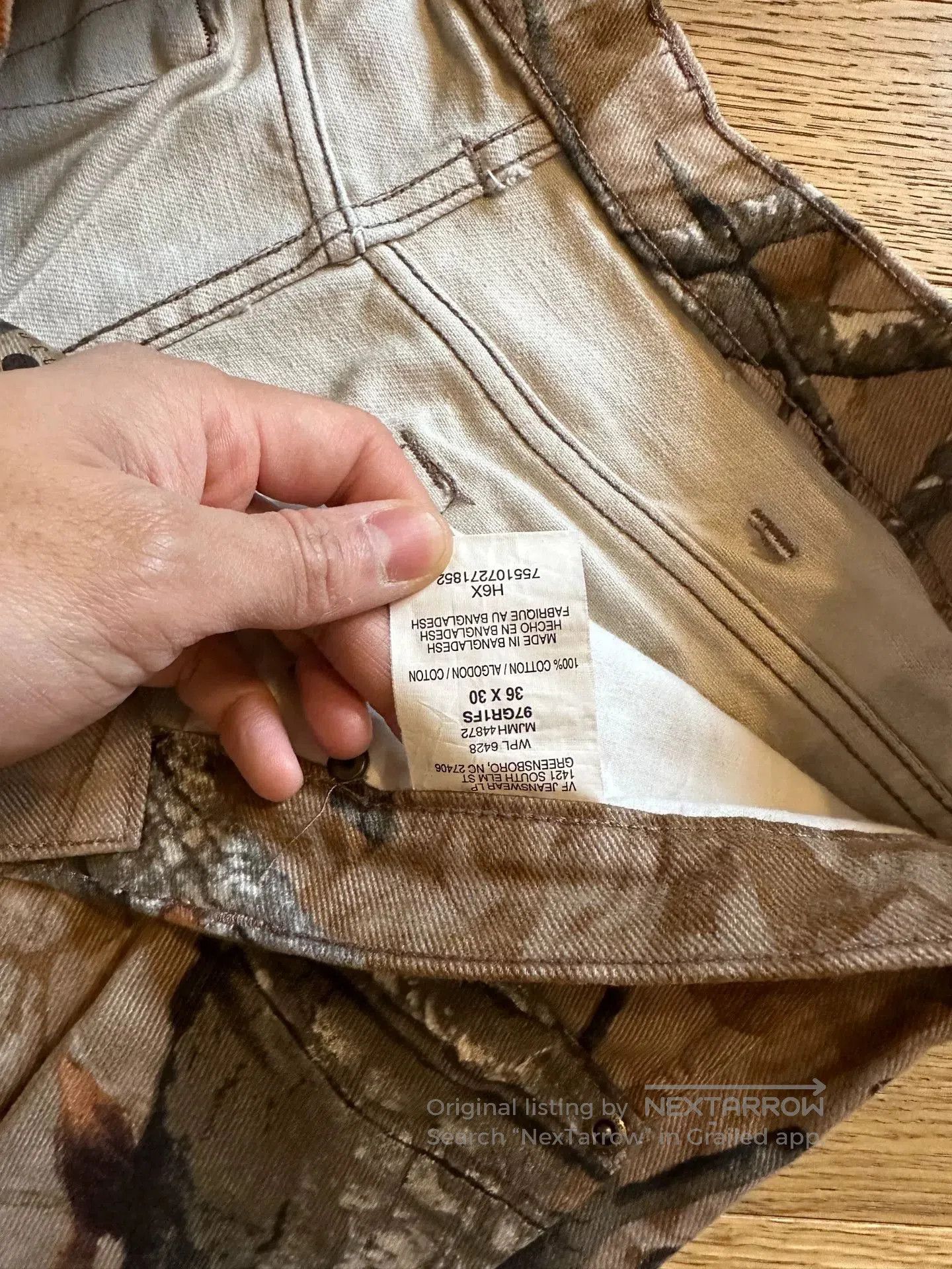 Vintage Vintage Wrangler Realtree Camo Cargo Pants. Size US 36 / EU 52 - 4 Thumbnail