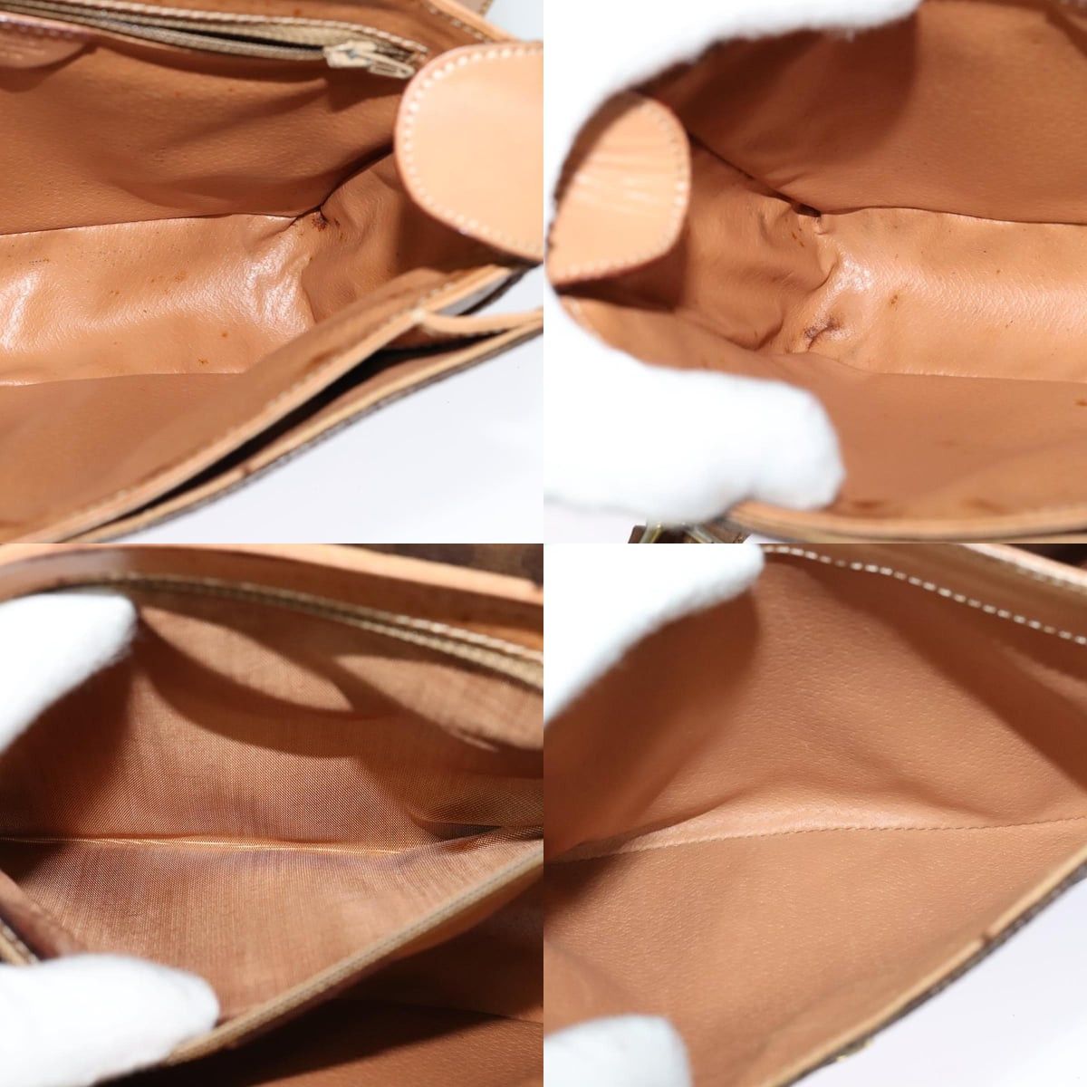 Celine CELINE Macadam Canvas Circle Shoulder Bag Pvc Leather Brown Size ONE SIZE - 12 Thumbnail