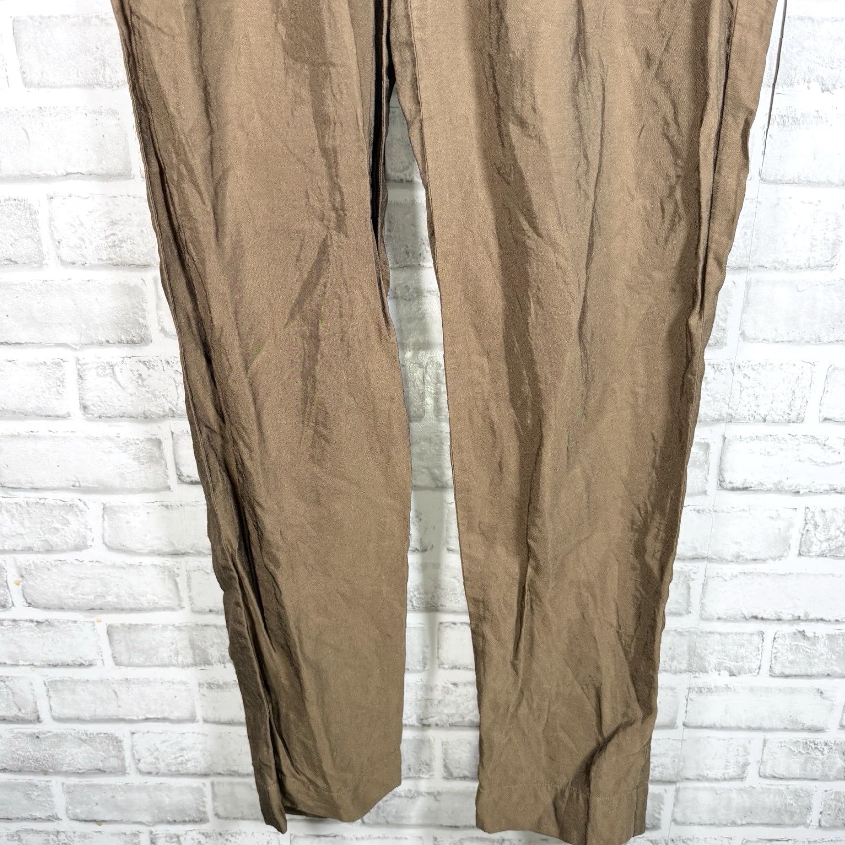 Vince Vince Brown Casual Viscose Blend Pants Womens Size 8 (30x30) Size 30" / US 8 / IT 44 - 3 Thumbnail