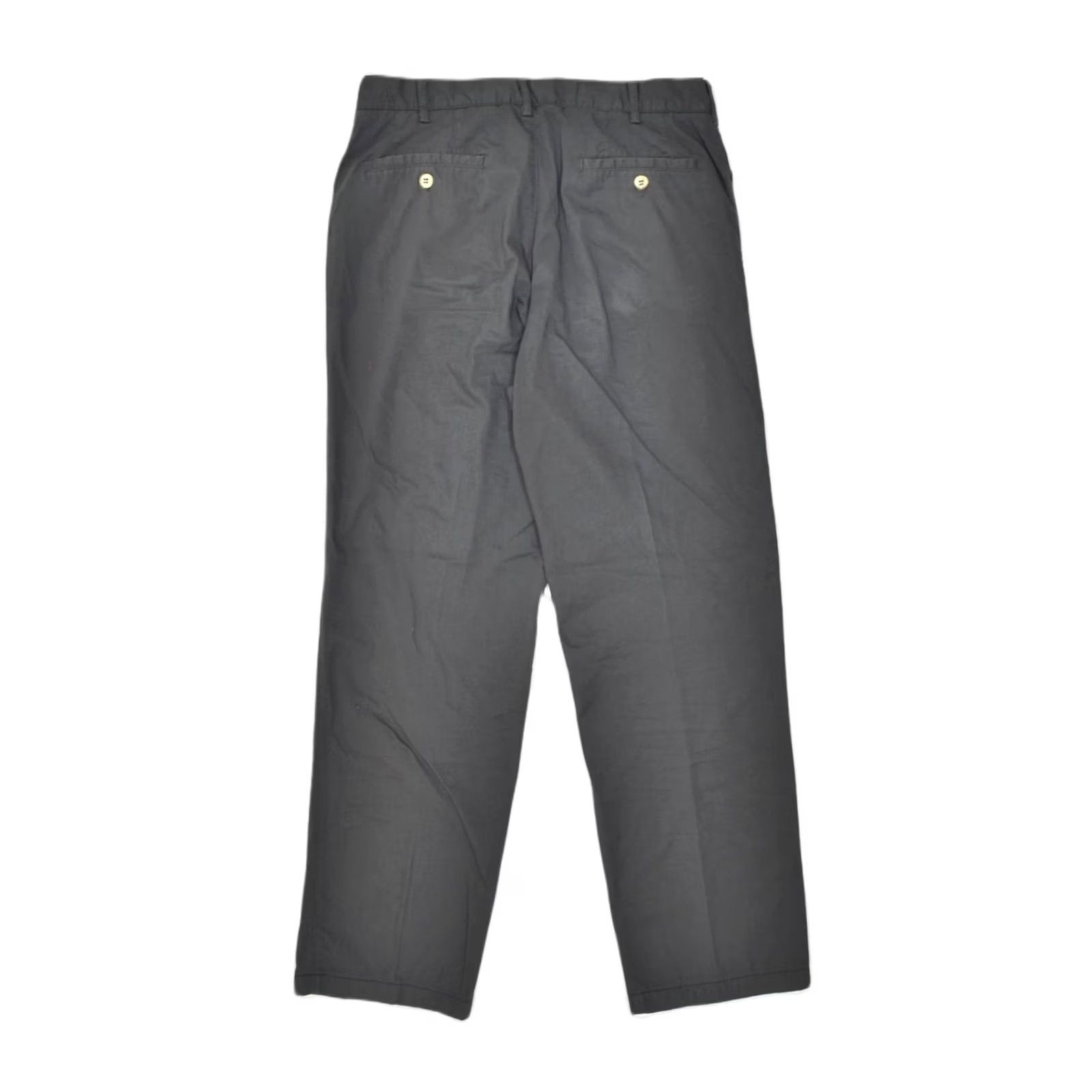 Vintage HENRY COTTONS Womens Straight Casual Trousers IT 46 Large W33 L28 Grey XL34 Size 36" / US 14 / IT 50 - 2 Thumbnail