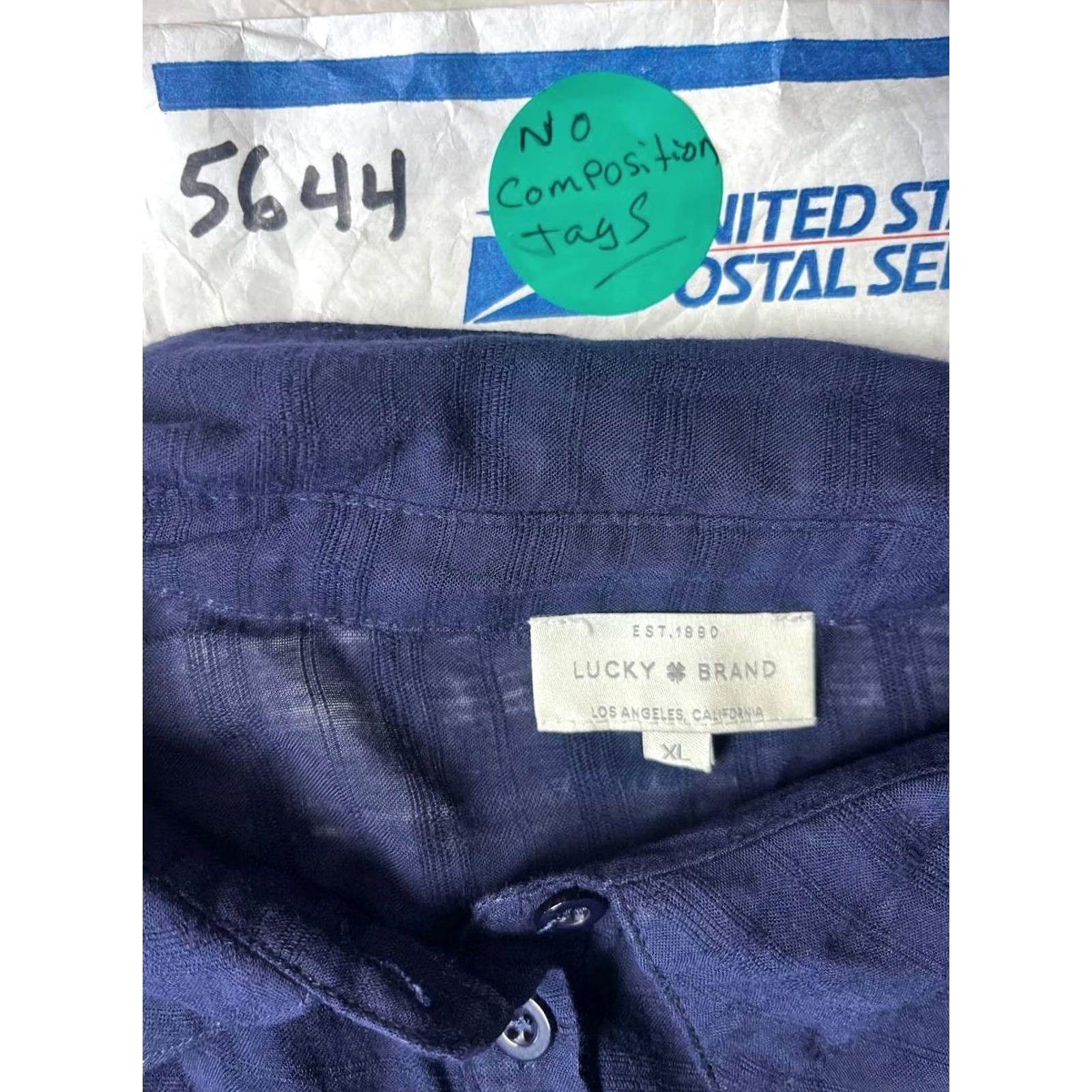 Lucky Brand Lucky Brand Blue Long Sleeve Blouse Women XL Casual Sleeve Pullover Size XL / US 12-14 / IT 48-50 - 8 Thumbnail