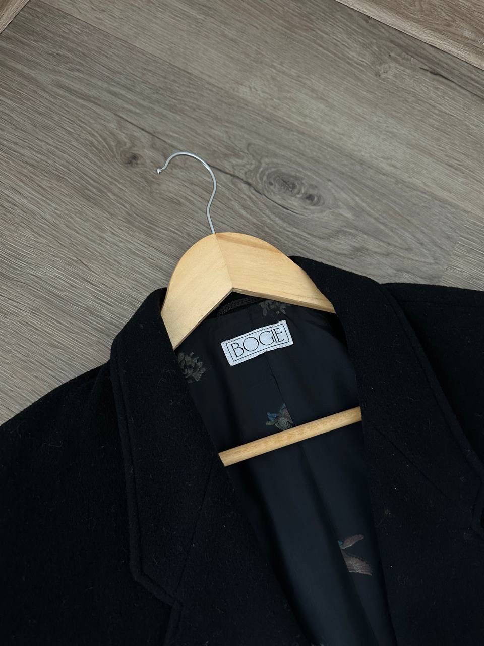 Boggi × Vintage Vintage Bogie Wool Coat Black Cashmere Black Jacket Size US M / EU 48-50 / 2 - 9 Thumbnail