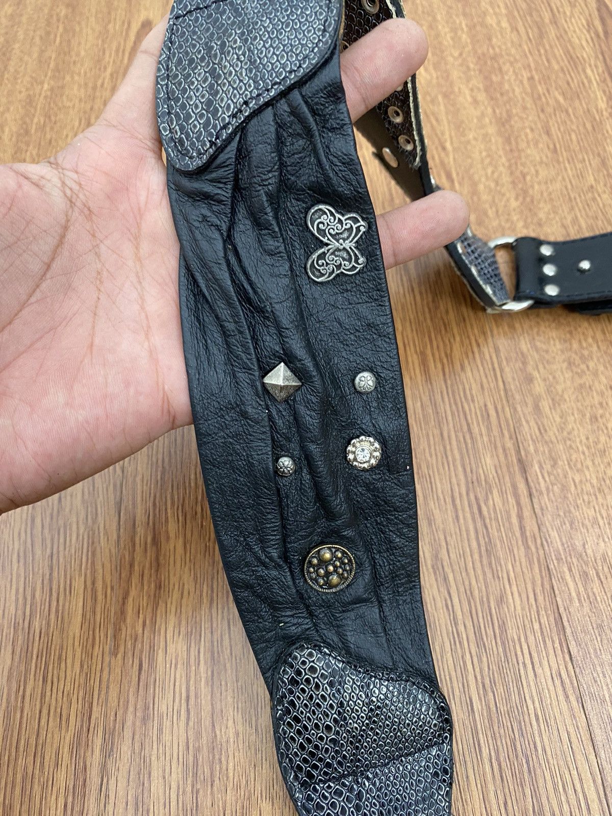 If Six Was Nine Wide butterfly belt snakeskin Size ONE SIZE - 5 Thumbnail