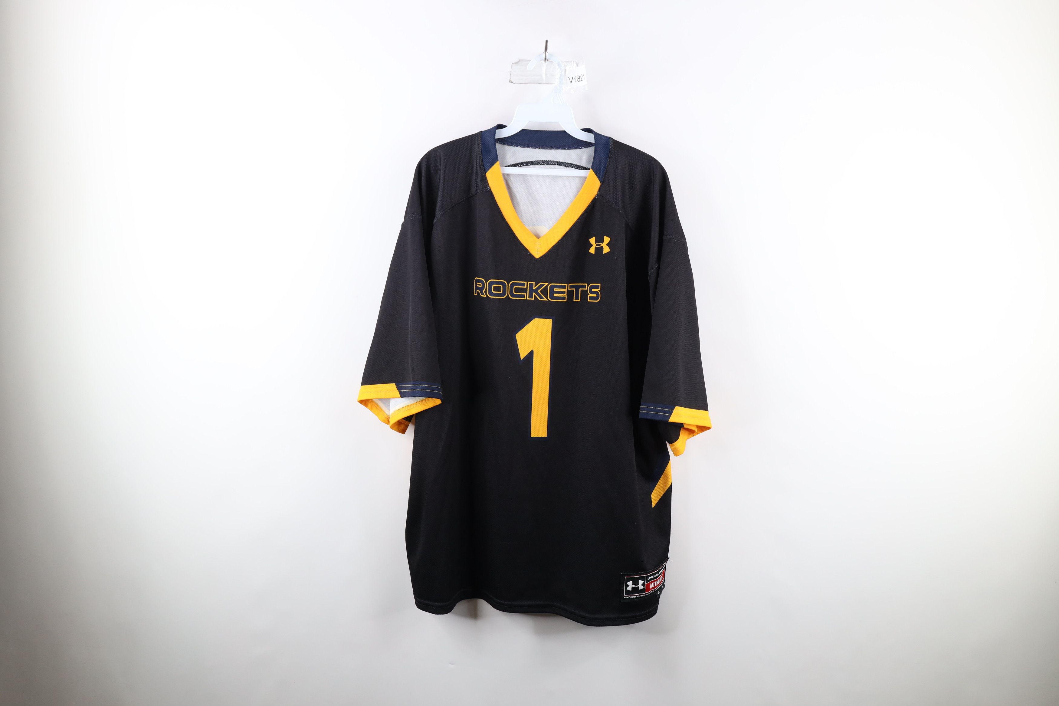 image of Under Armour University Of Toledo Basketball Warm Up Jersey in Black, Men's (Size XL)