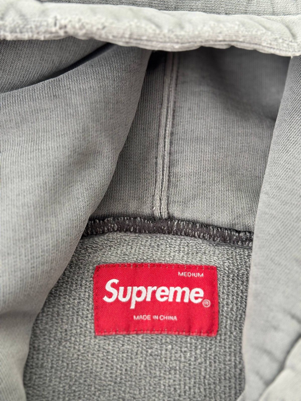 Supreme Supreme hoodie M cotton gray plain 18SS overdyed hoodie Size US M / EU 48-50 / 2 - 19 Thumbnail