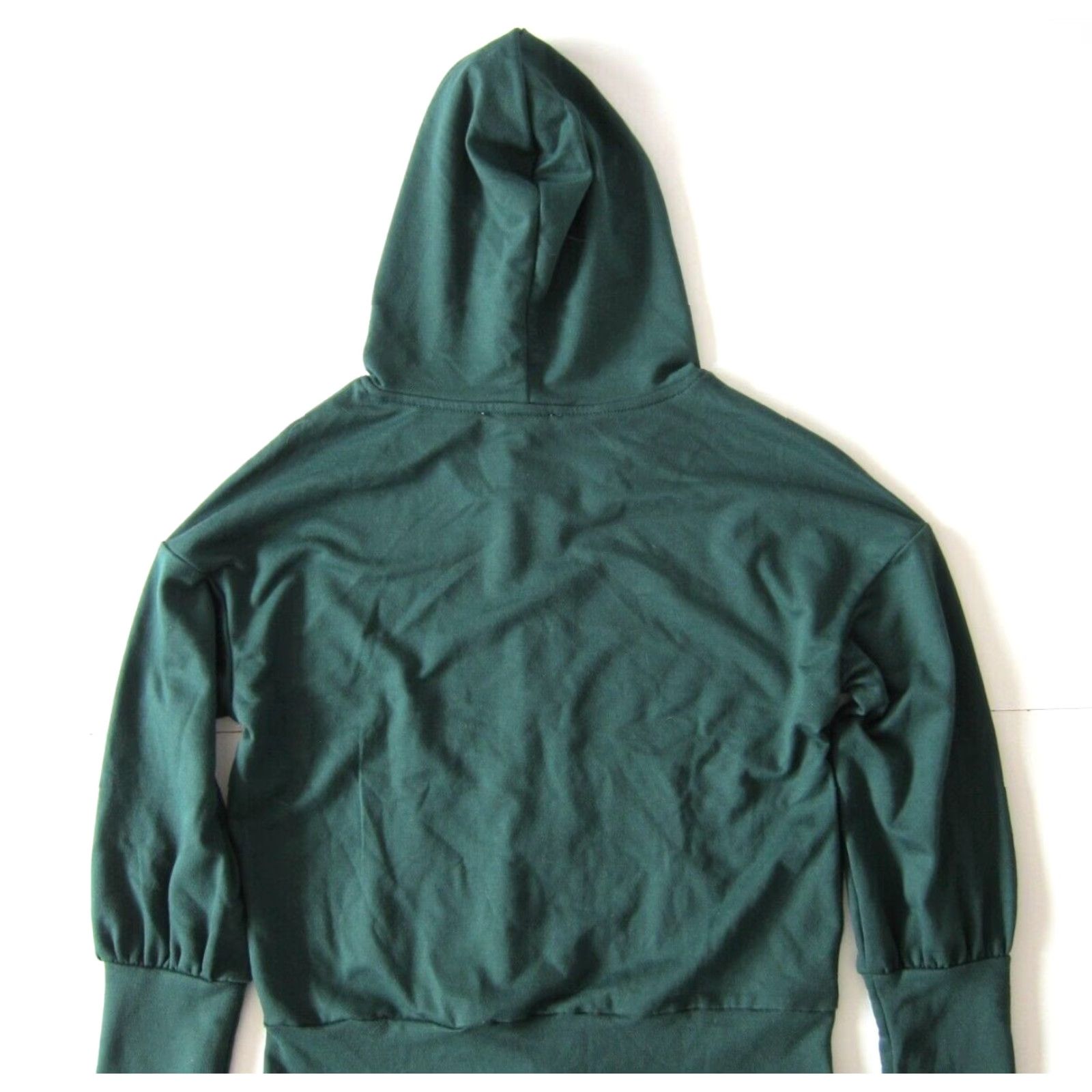 Vintage Grace Karin NWT Green Jersey Long Hooded Full Zipper Hoody Sweatshirt Small Women Hoodie Zip Size S / US 4 / IT 40 - 5 Thumbnail