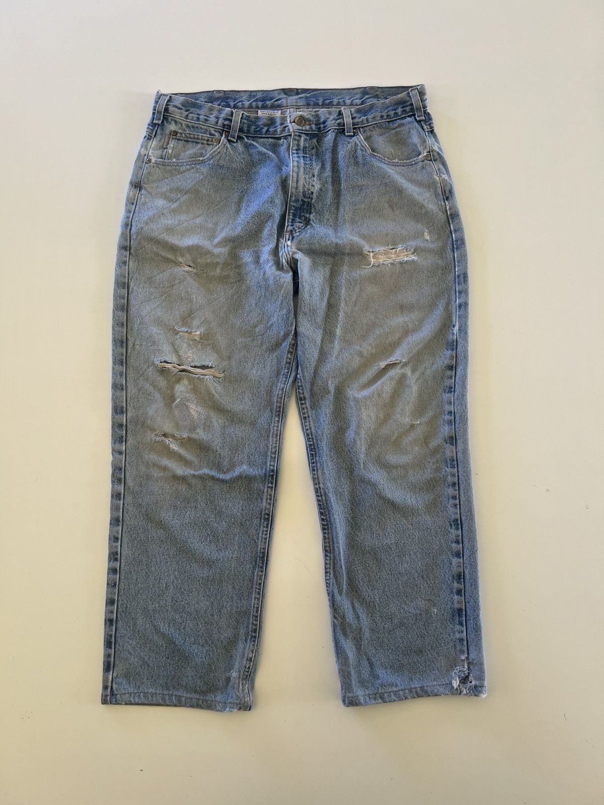 Vintage Carhartt Distressed Denim Jeans Size 38